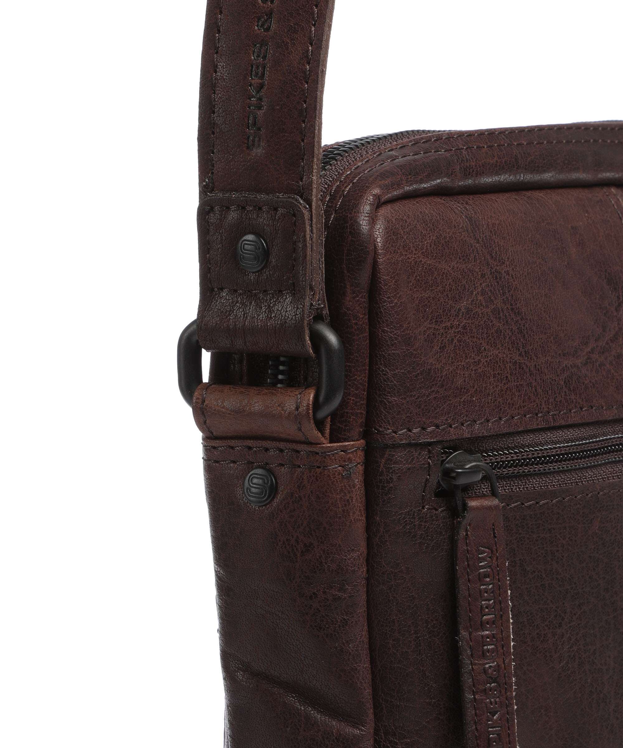 Spikes & Sparrow Bronco Jayed Crossbody tas dark brown - Image 4