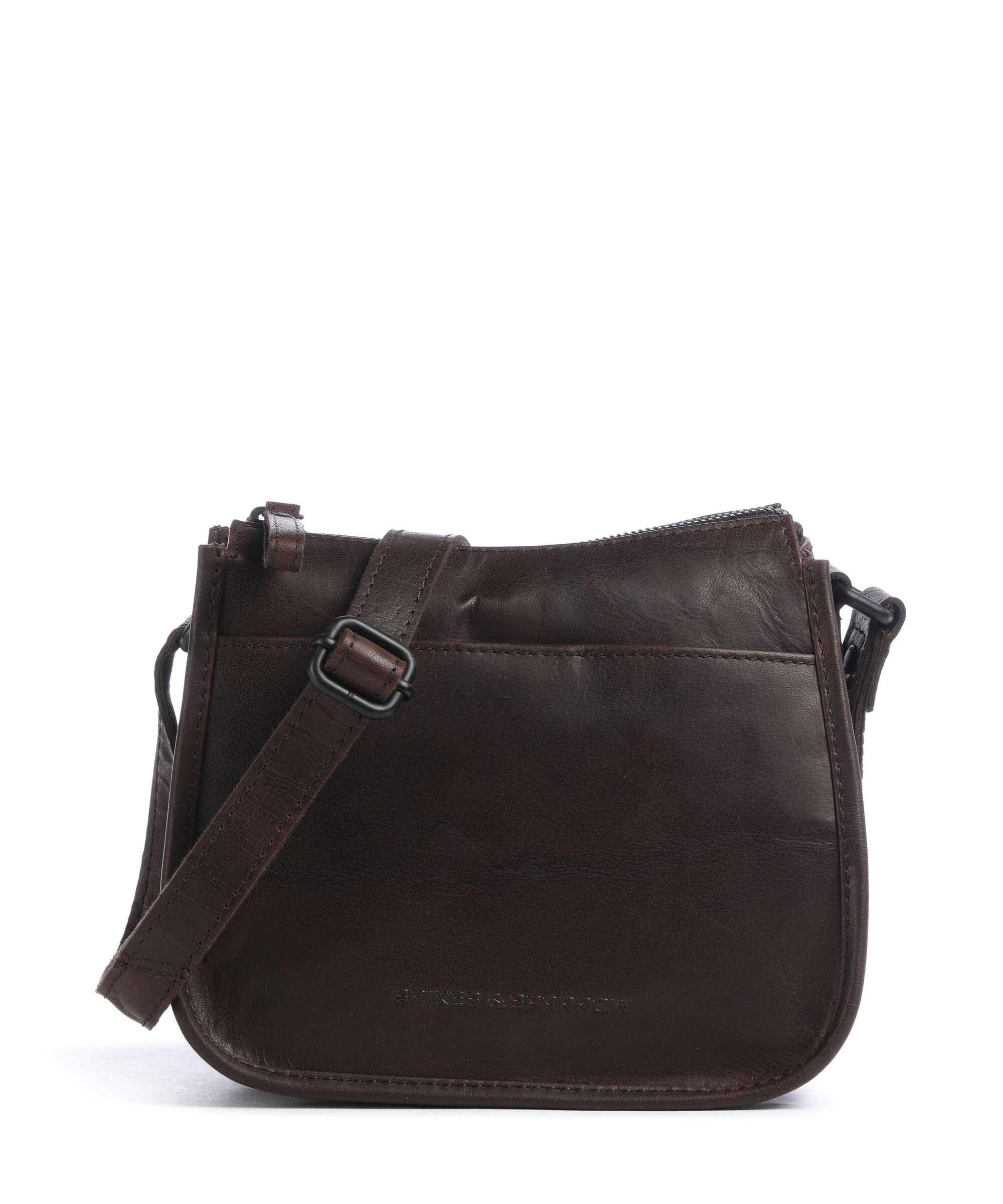 Spikes & Sparrow Bronco Joy Crossbody tas dark brown