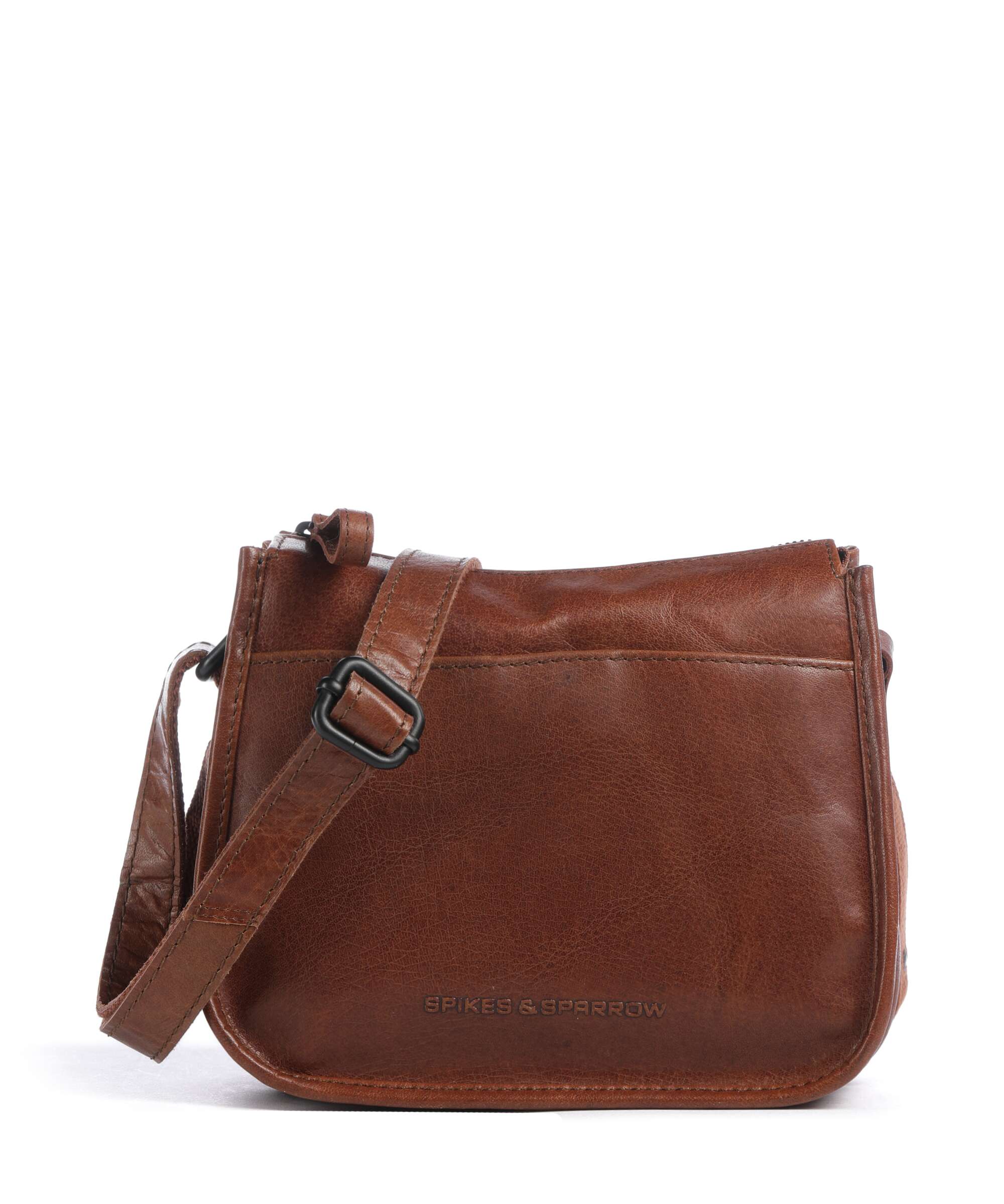 Spikes & Sparrow Bronco Joy Crossbody tas brandy