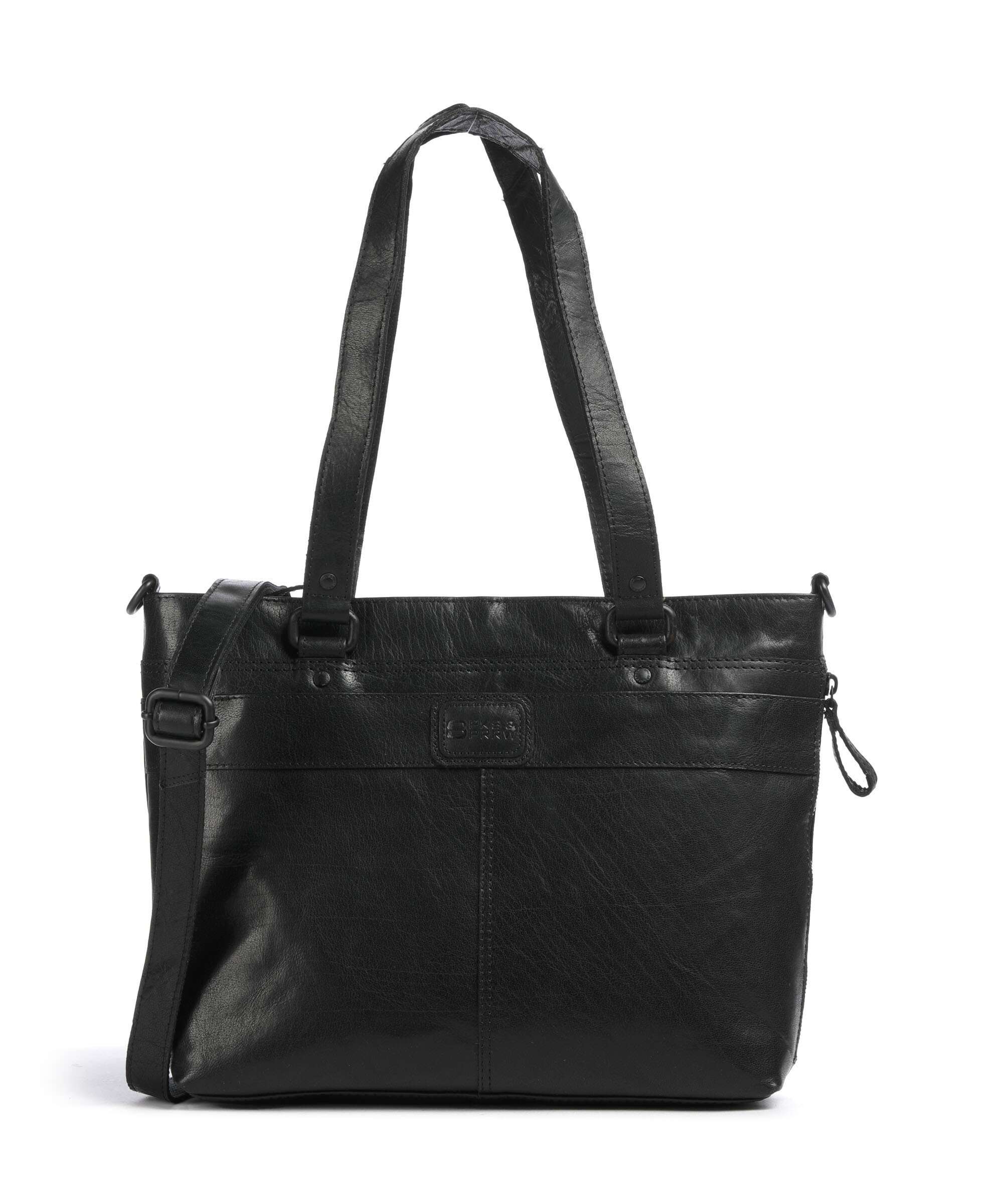 Spikes & Sparrow Bronco Lavendar Boodschappentas schwarz