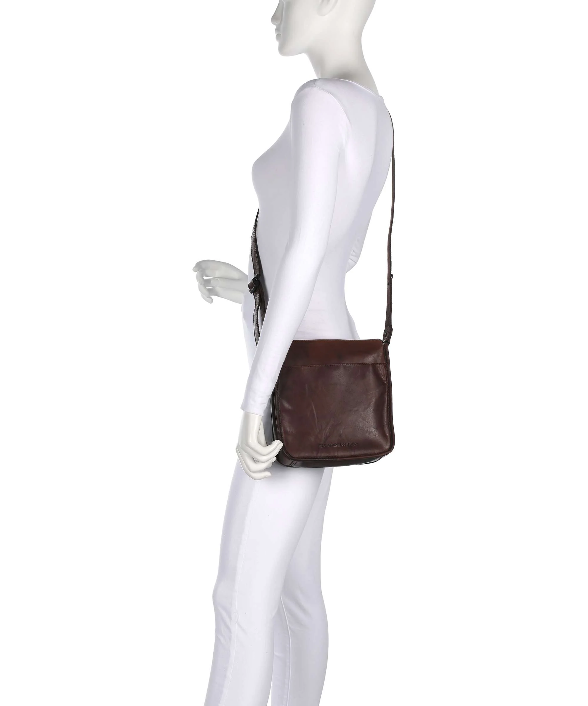 Spikes & Sparrow Bronco Margo Crossbody tas dark brown - Image 3