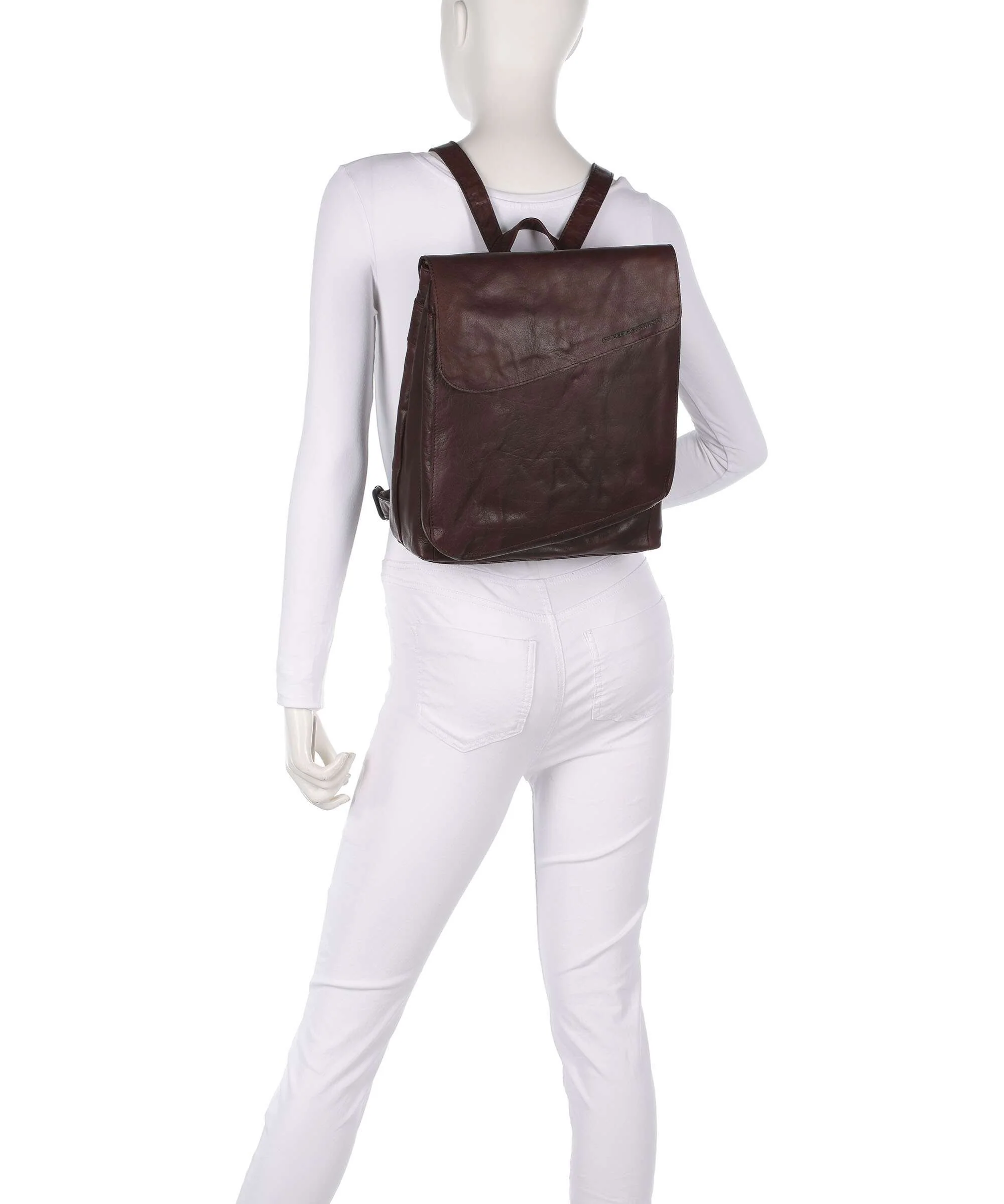 Spikes & Sparrow Bronco Tina Rugzak dark brown - Image 3