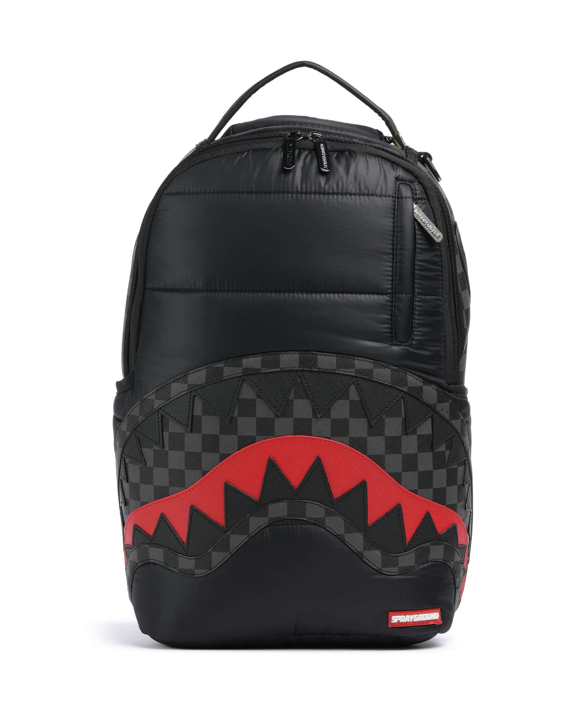 Sprayground Black Puffer Check Rugzak black/grey