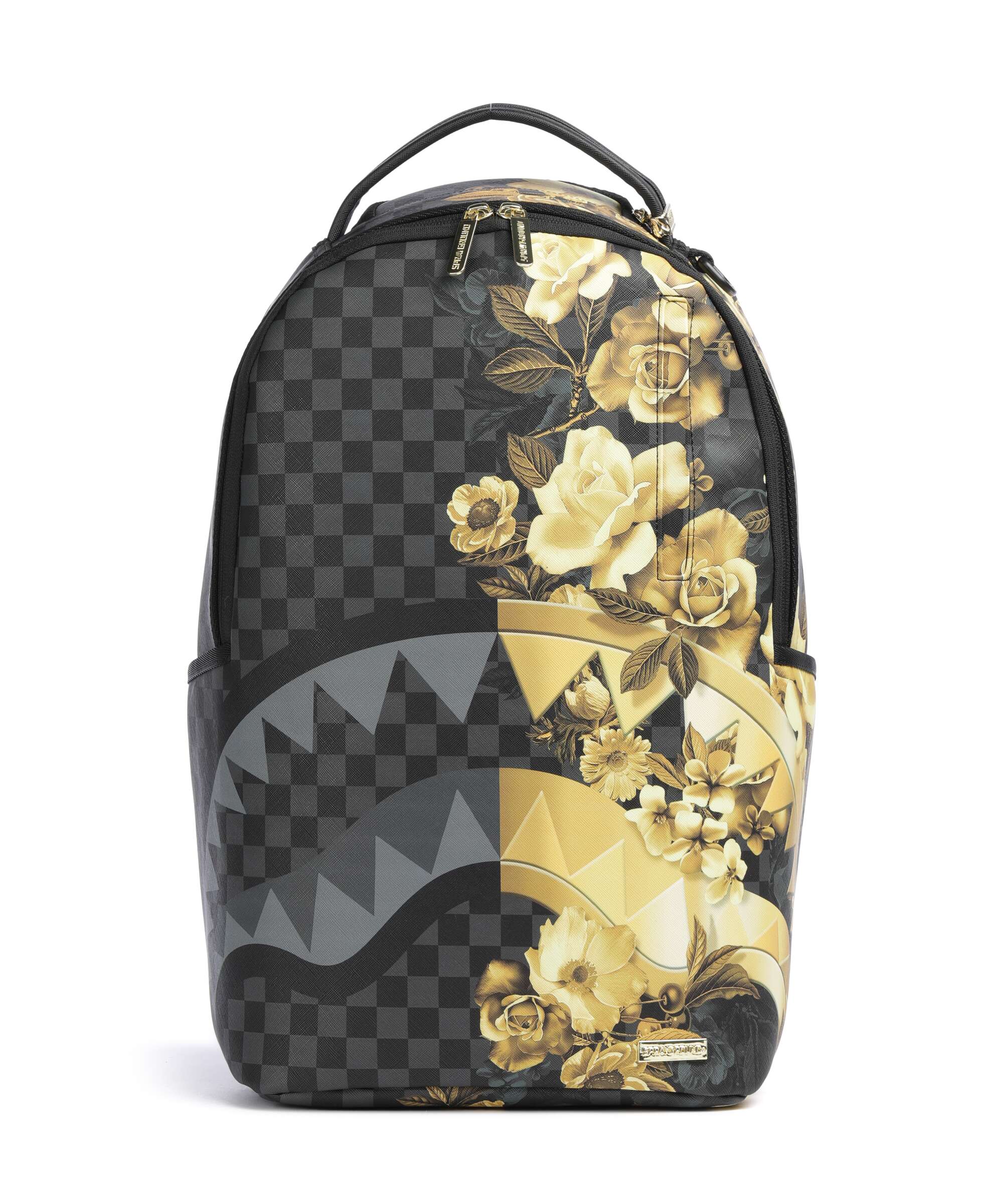 Sprayground Gold Floral Remix Rugzak black