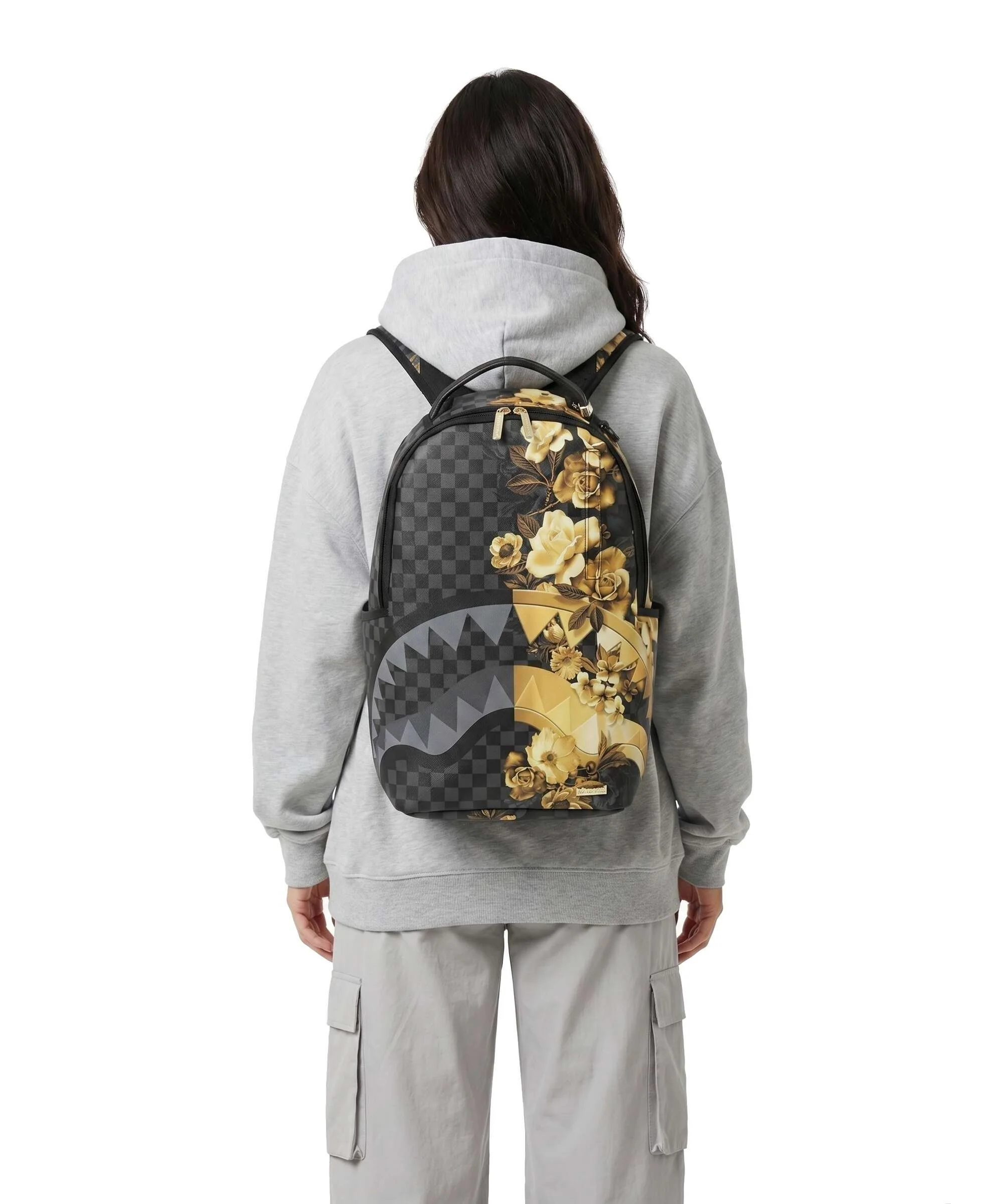 Sprayground Gold Floral Remix Rugzak black - Image 3