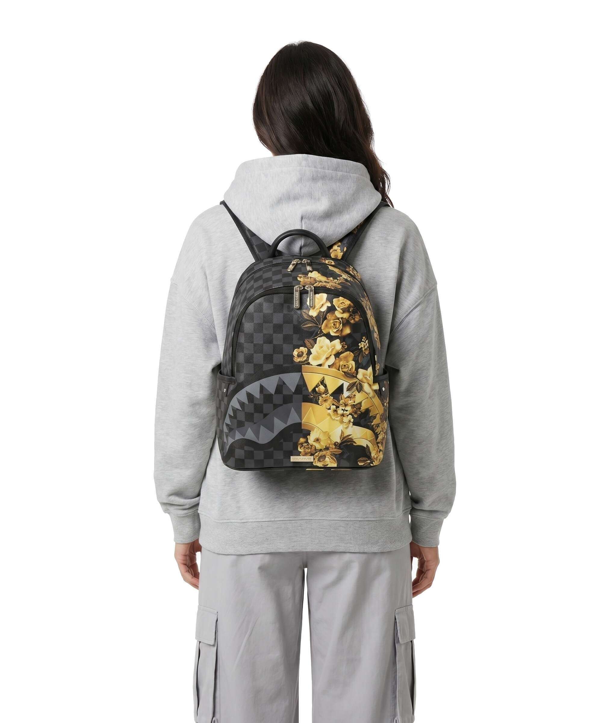 Sprayground Gold Floral Remix Rugzak black - Image 3