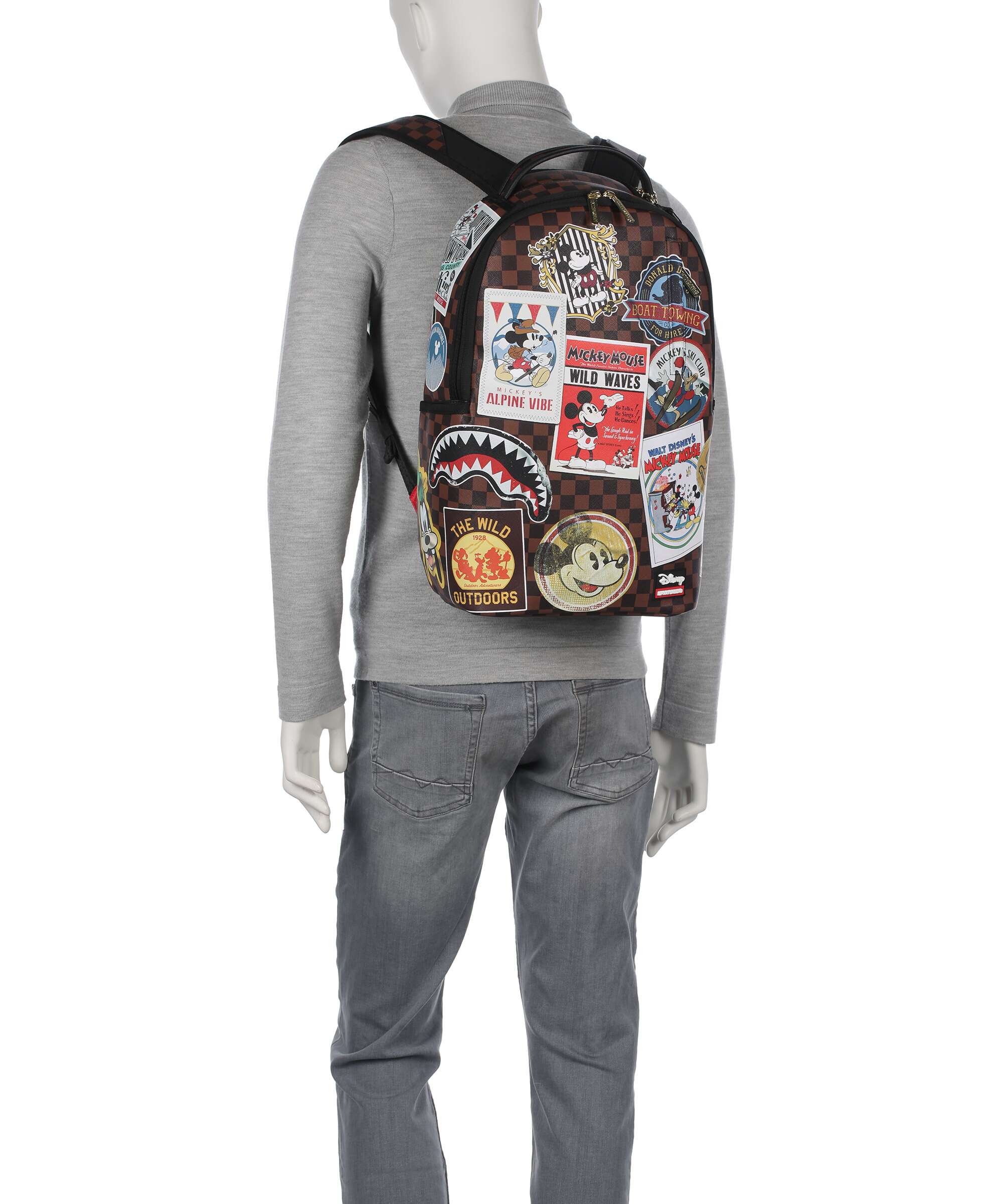 Sprayground Mickey Mouse Global Mogul Rugzak brown - Image 4