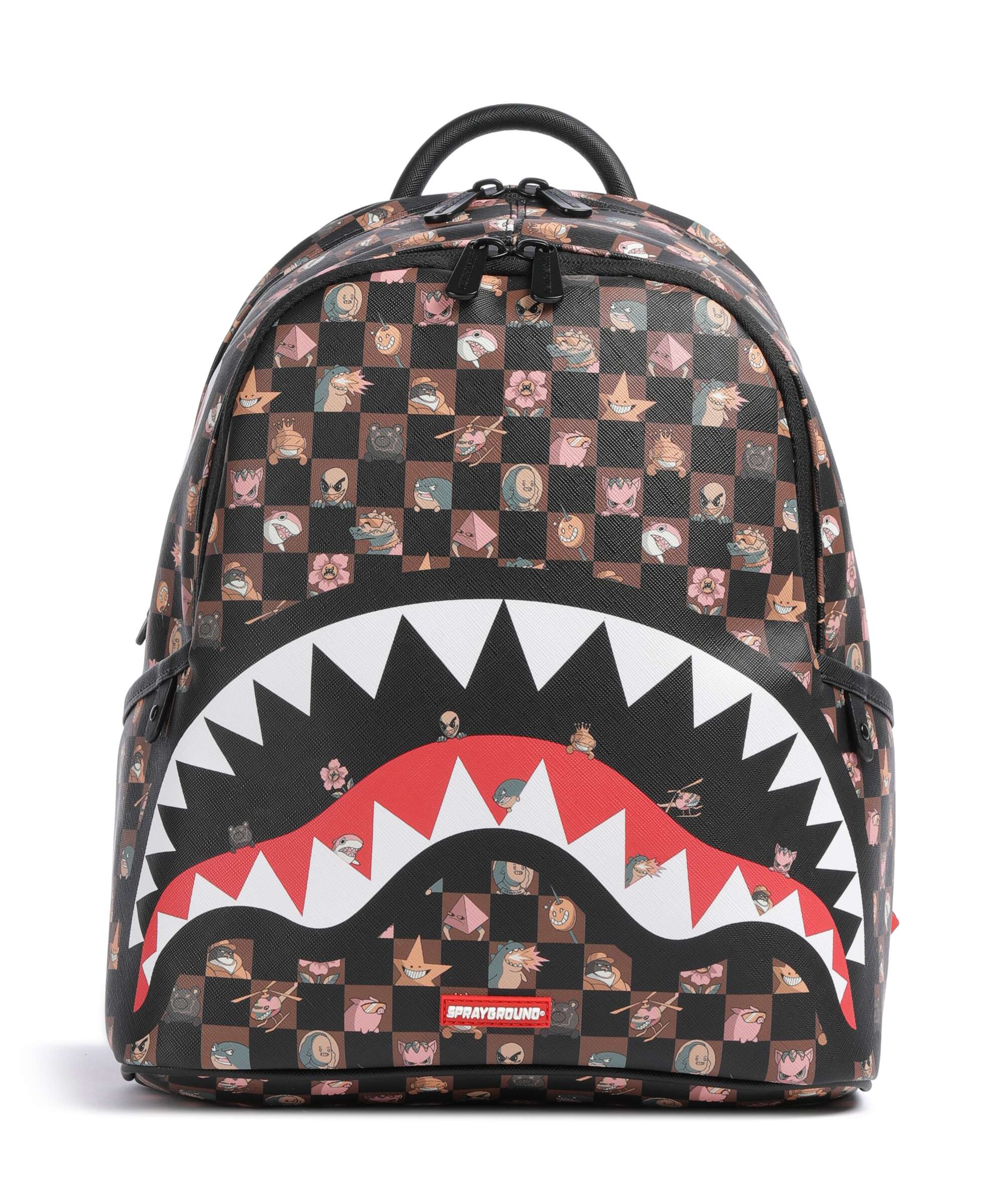 Sprayground Peeking Characters Remix Rugzak brown