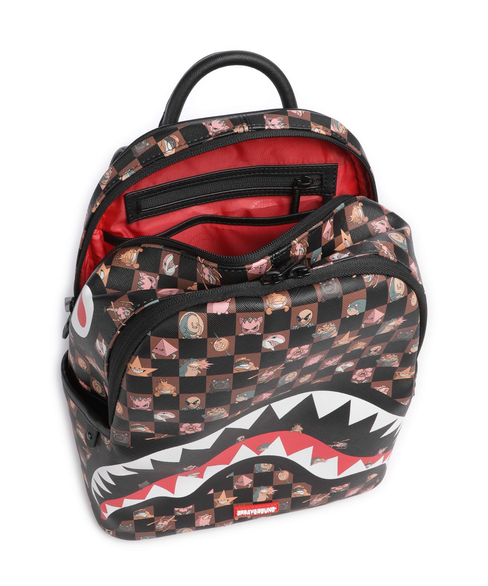 Sprayground Peeking Characters Remix Rugzak brown - Image 5