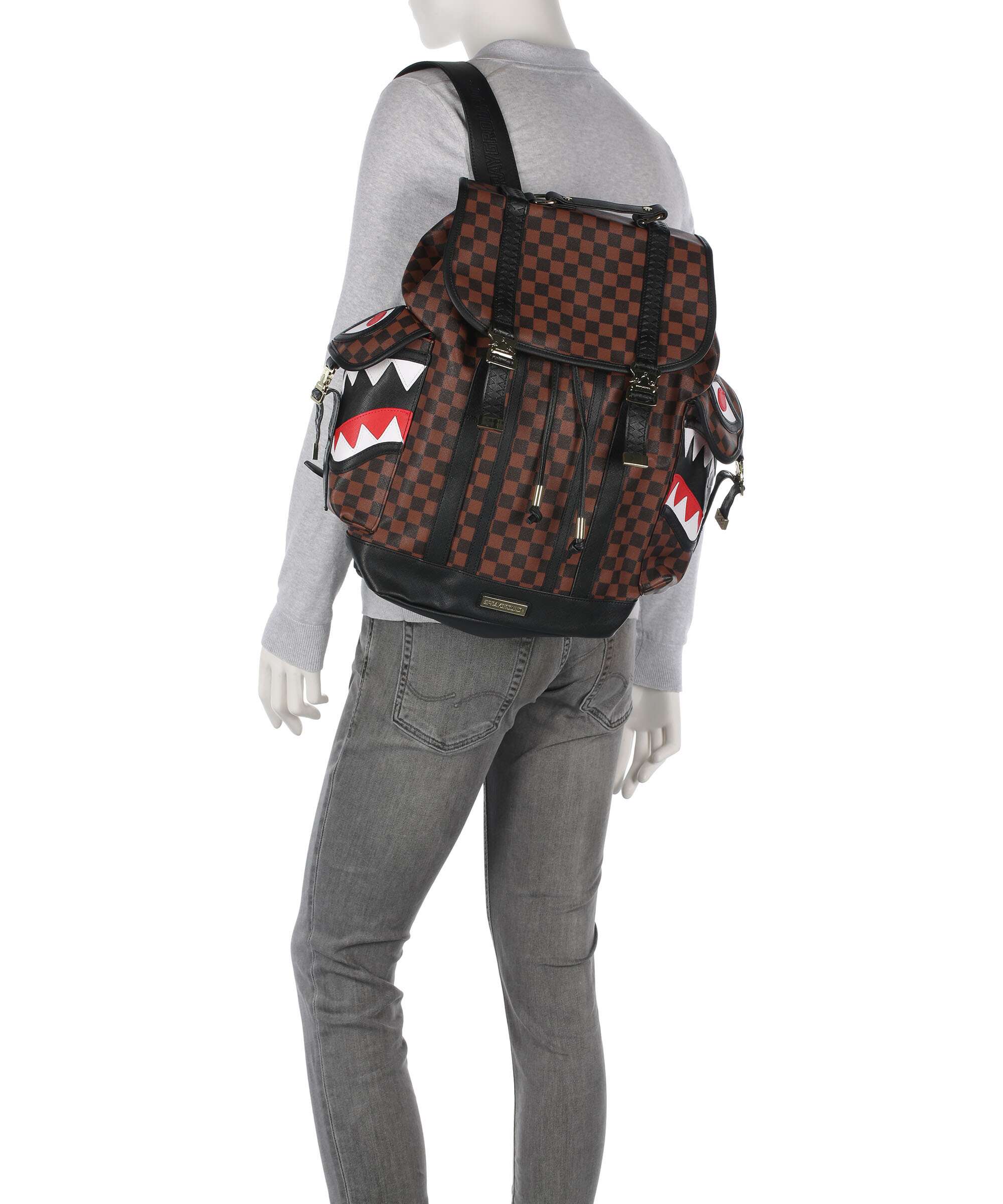 Sprayground Sawtooth Sharks in Paris Monte Carlo Rugzak brown - Image 3