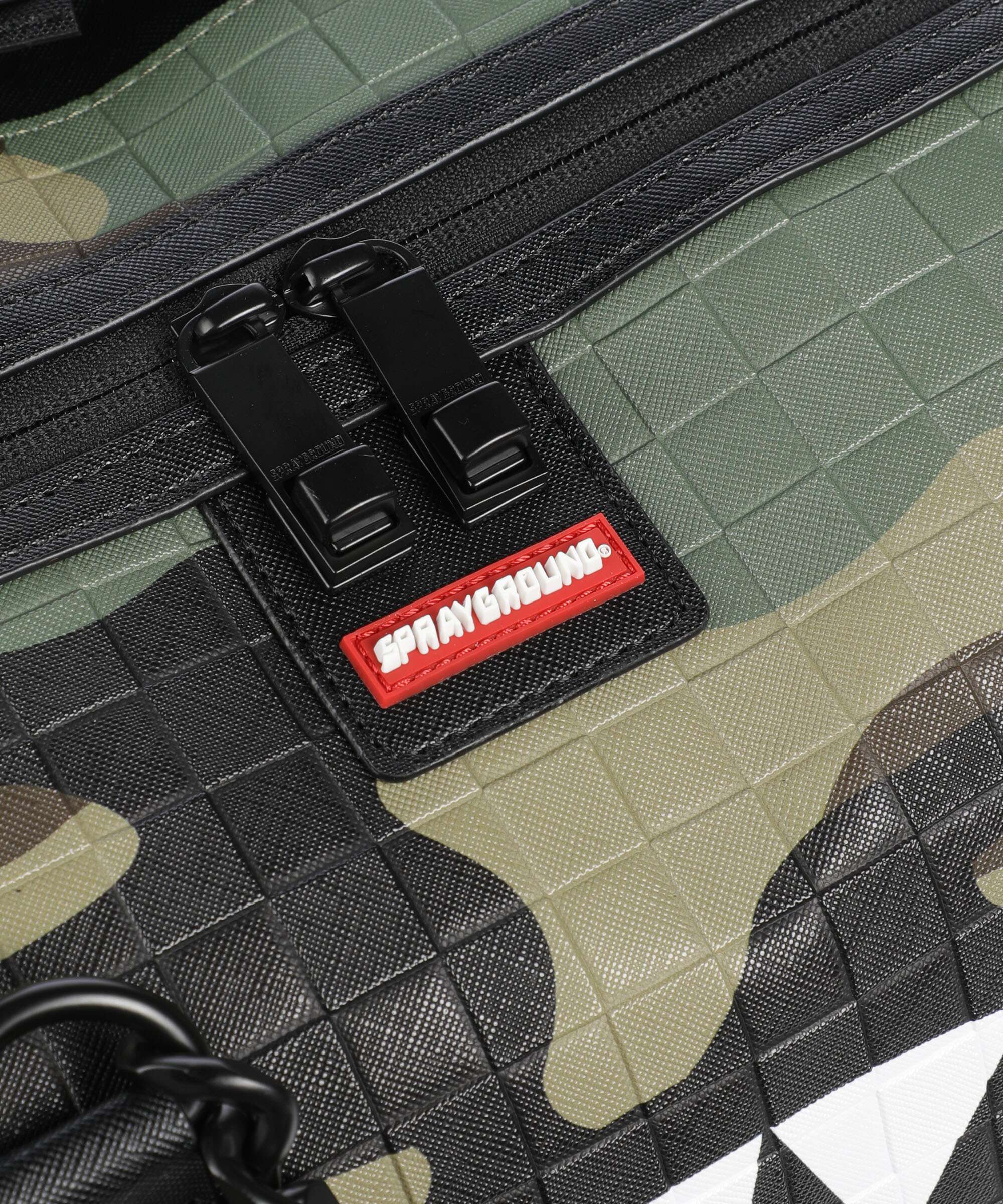 Sprayground Woodland Camo Check Weekendtas multicolour - Image 3