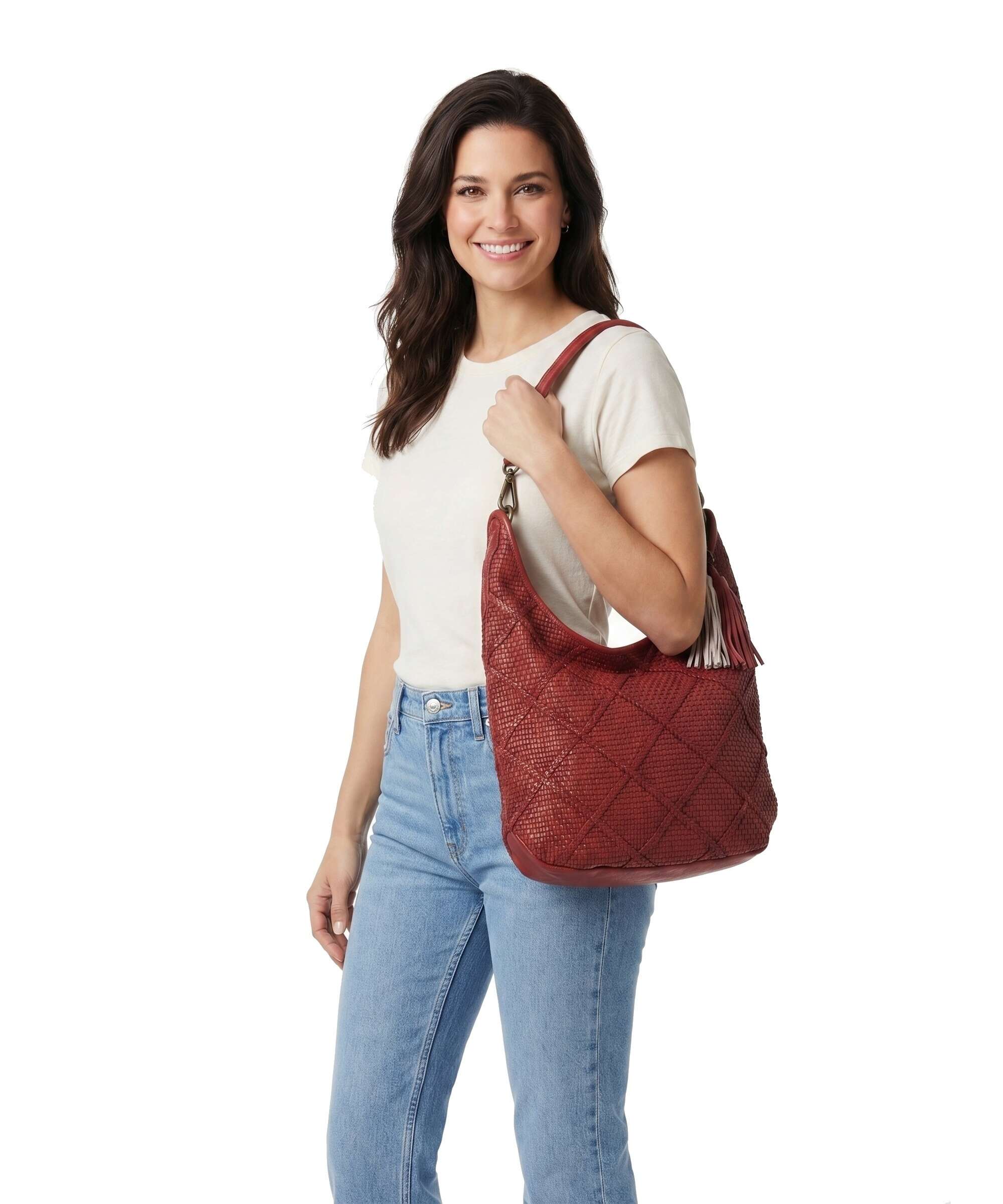 Taschendieb Wien Beatrixpark 2 Hobo tas burgundrausch - Image 3