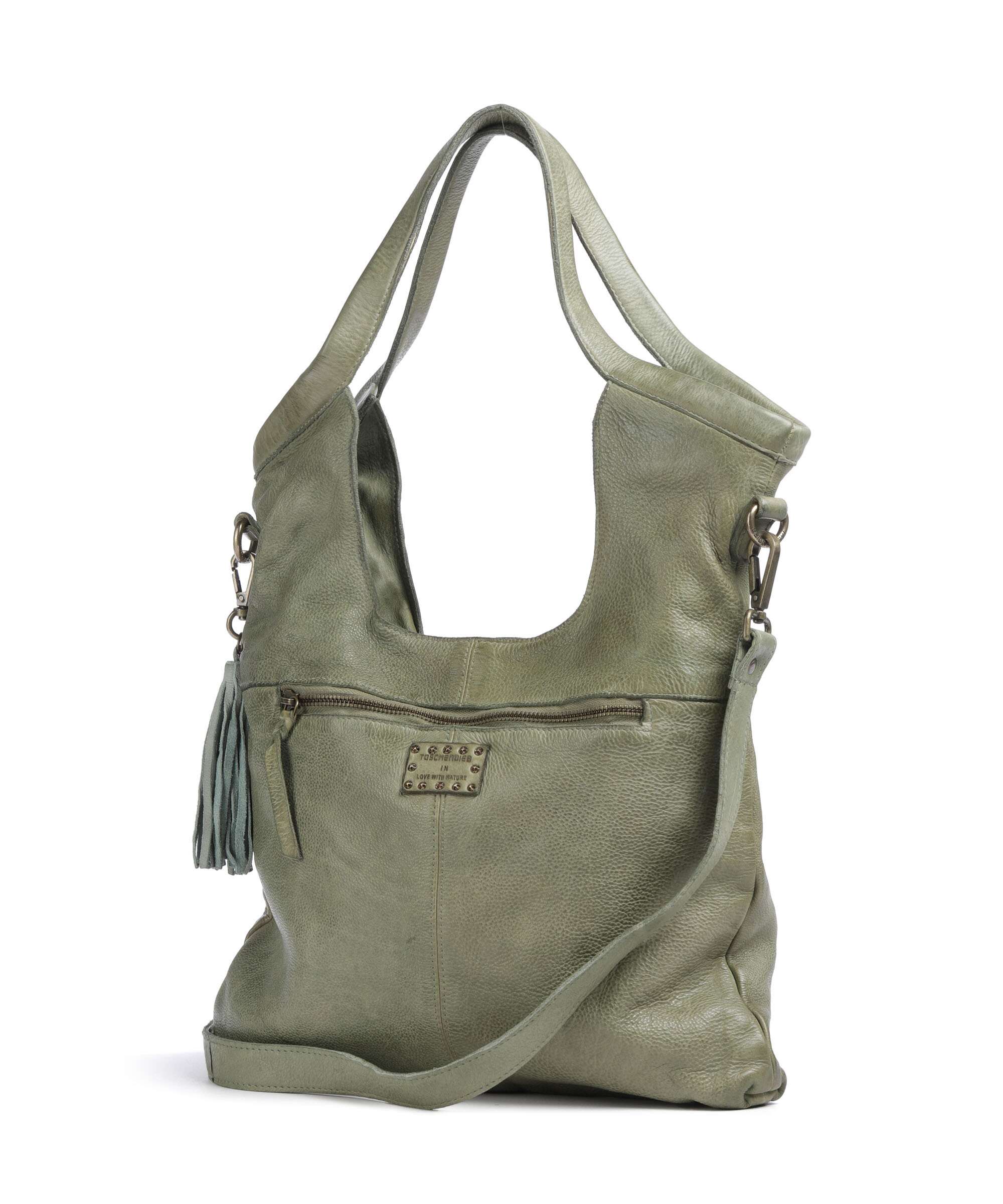 Taschendieb Wien Freundgasse 2 Boodschappentas green leaf - Image 2