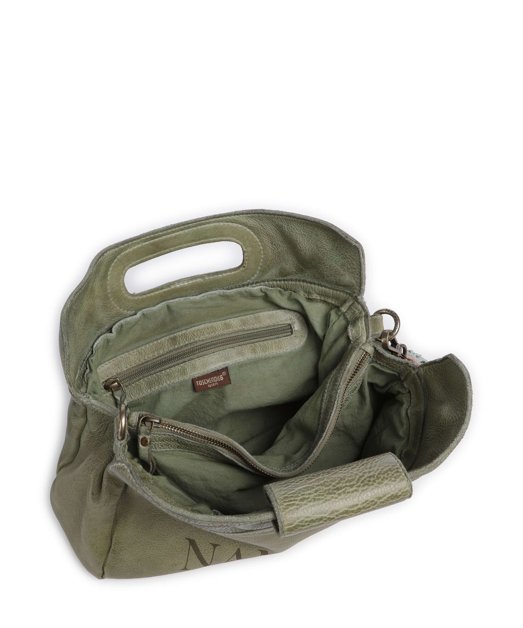 Taschendieb Wien Freundgasse 3 Crossbody tas green leaf - Image 6