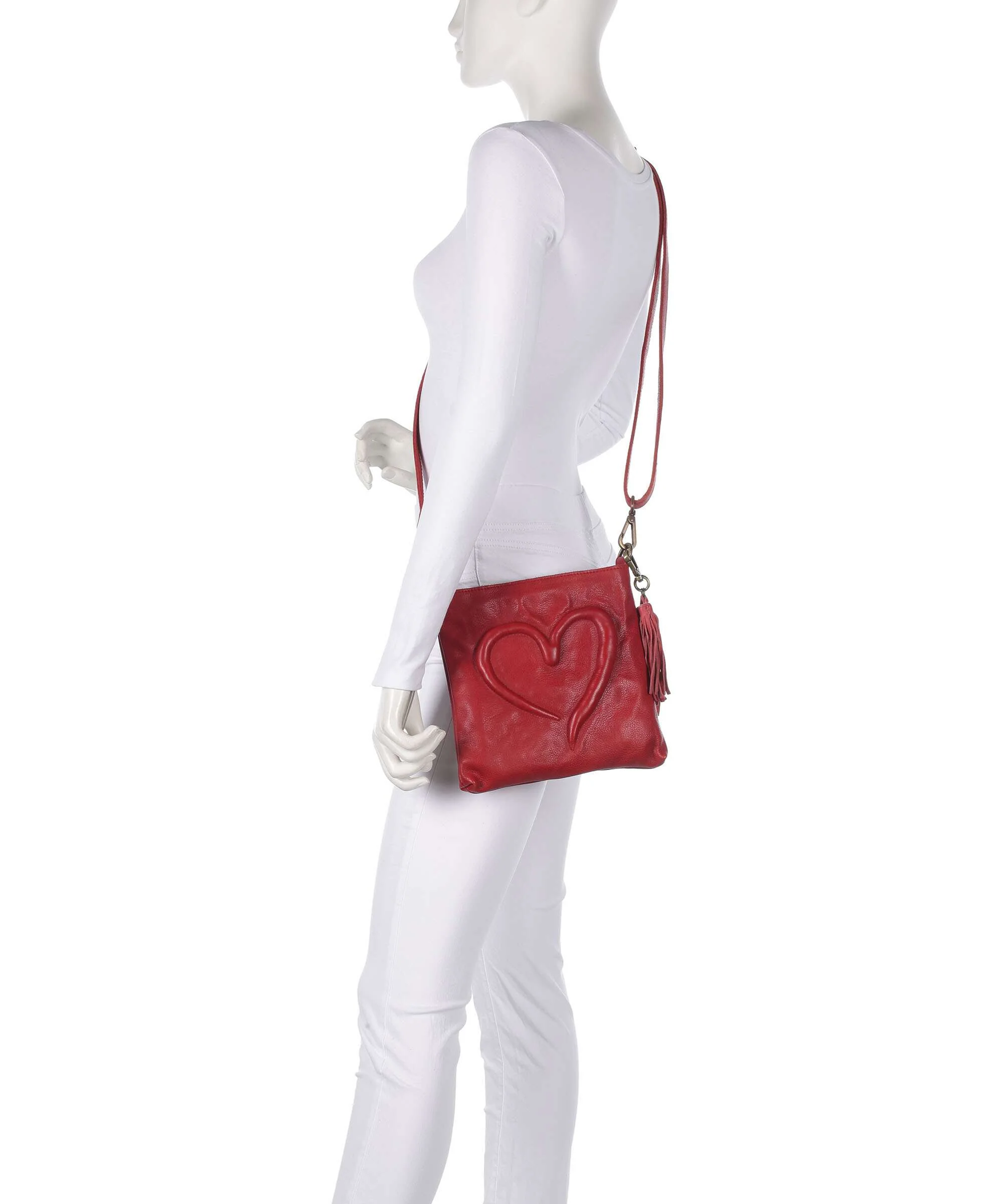 Taschendieb Wien Herzweg 4 Crossbody tas red solid - Image 3
