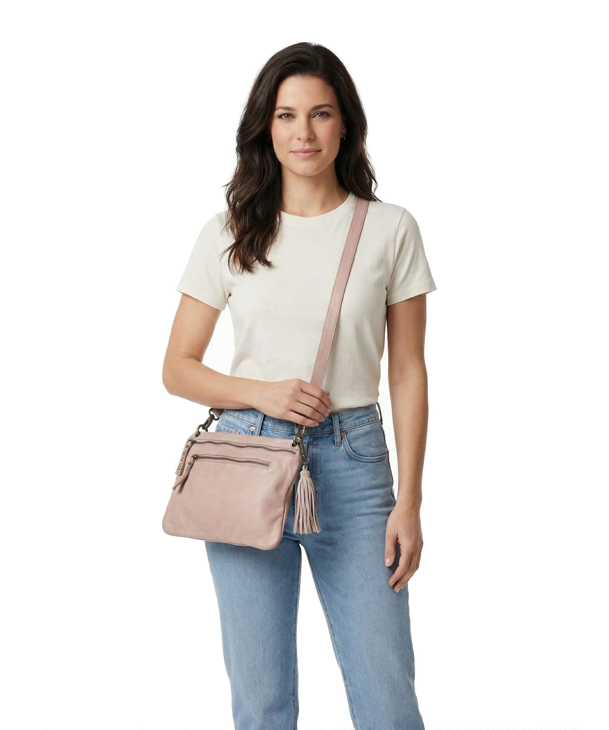 Taschendieb Wien Kaiserstrasse 18 Crossbody tas linen rose - Image 3