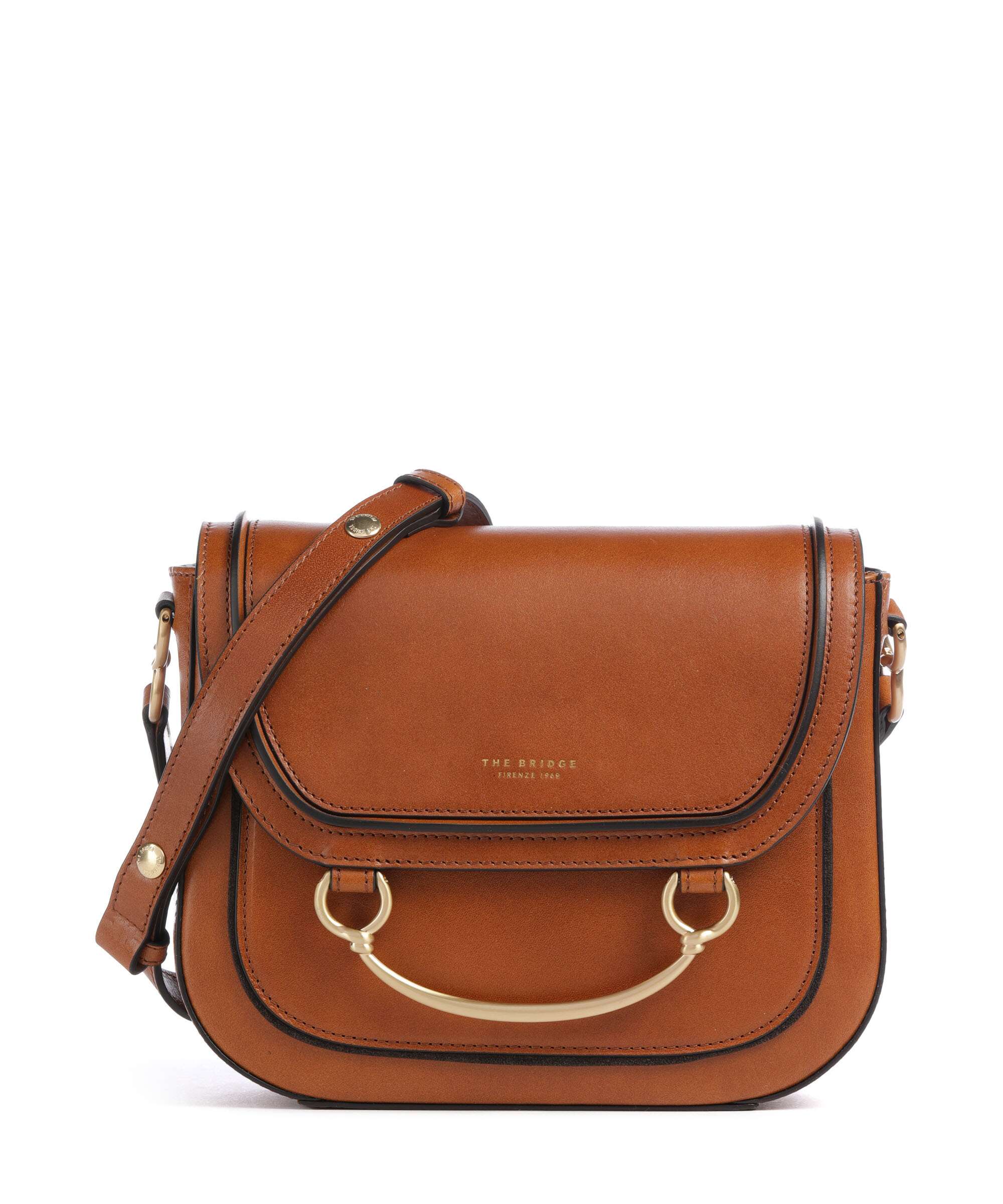 The Bridge Luce Crossbody tas cognac