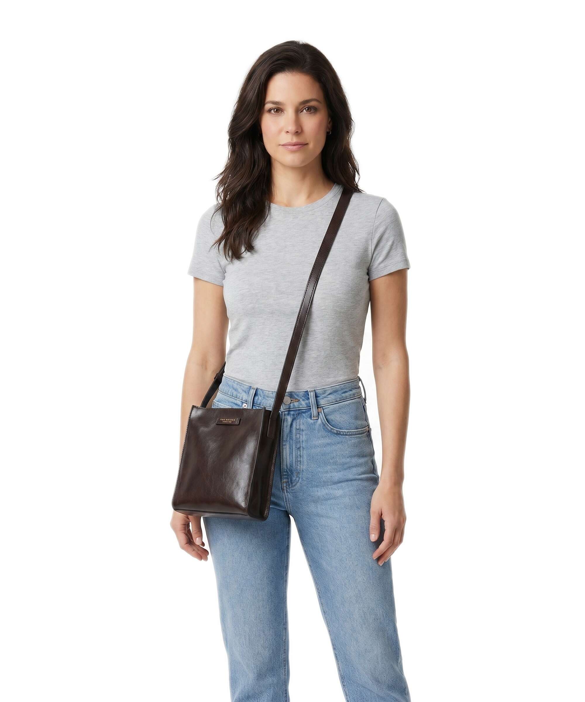 The Bridge Mirra Crossbody tas moka - Image 3