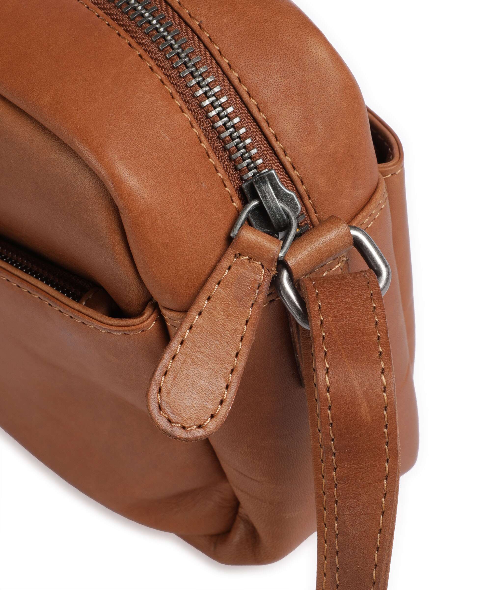 The Chesterfield Brand Cow Wax Pull Up Arona Crossbody tas cognac - Image 4