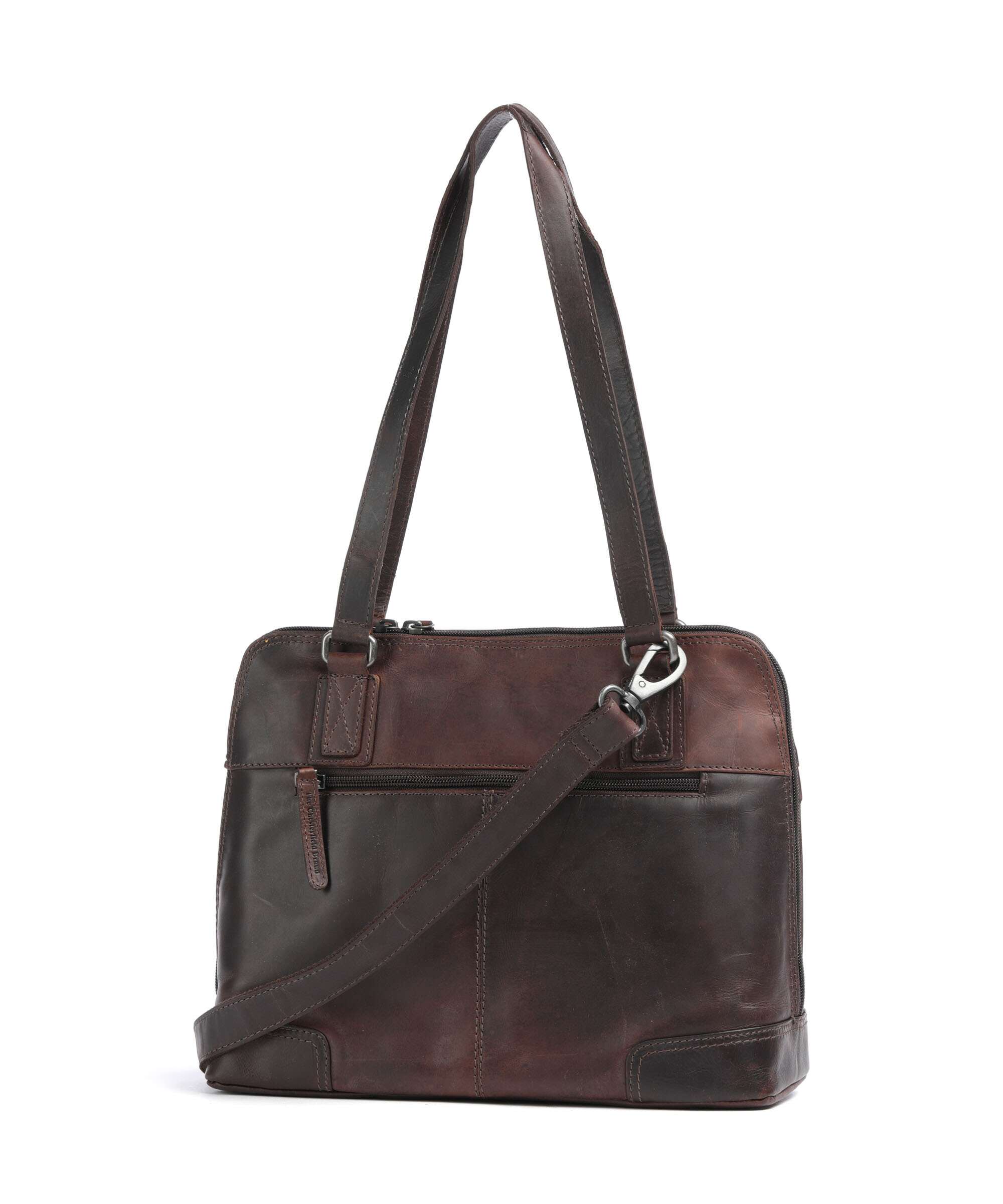 The Chesterfield Brand Cow Wax Pull Up Belgrado Schoudertas brown - Image 2
