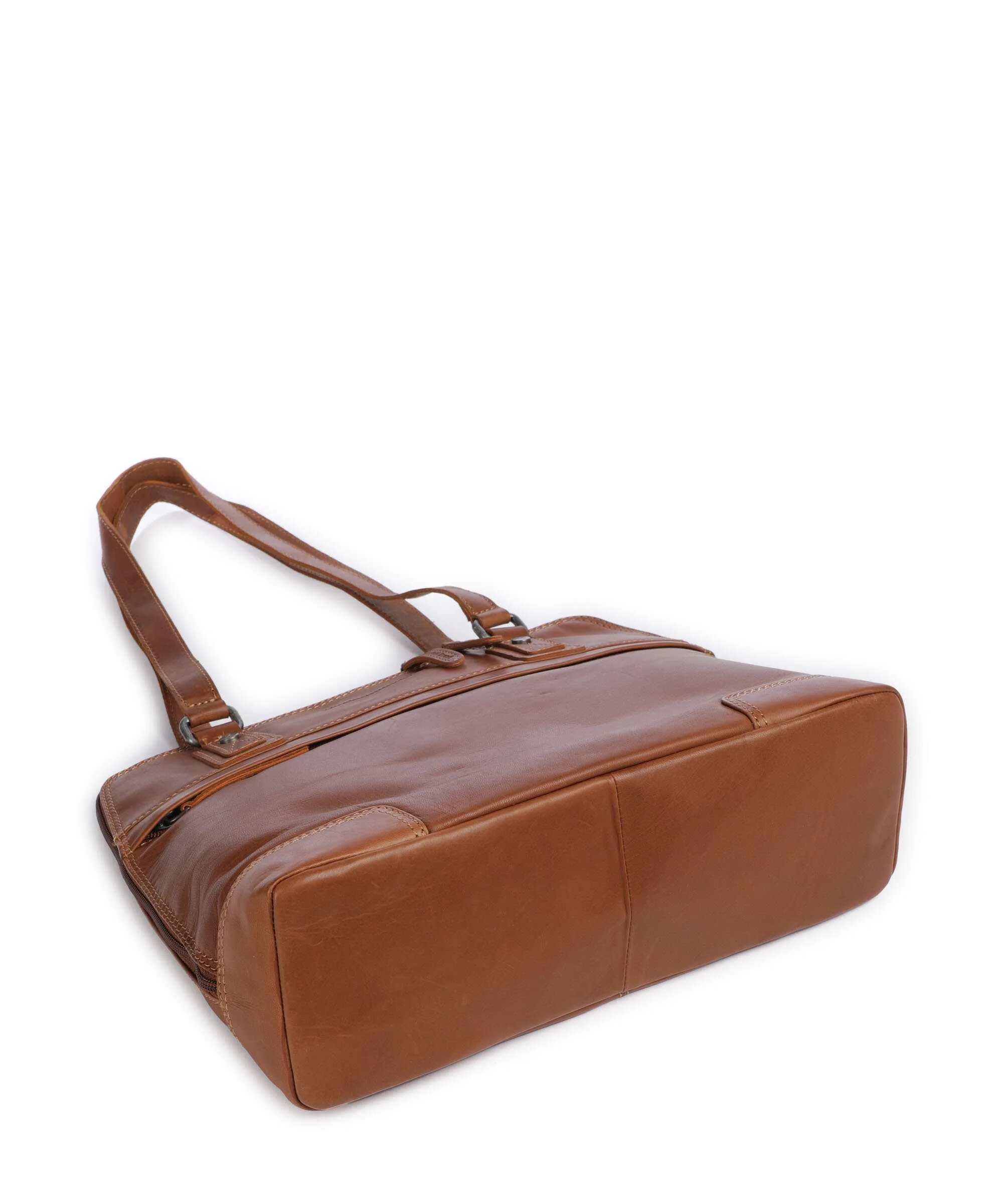 The Chesterfield Brand Cow Wax Pull Up Belgrado Schoudertas cognac - Image 5