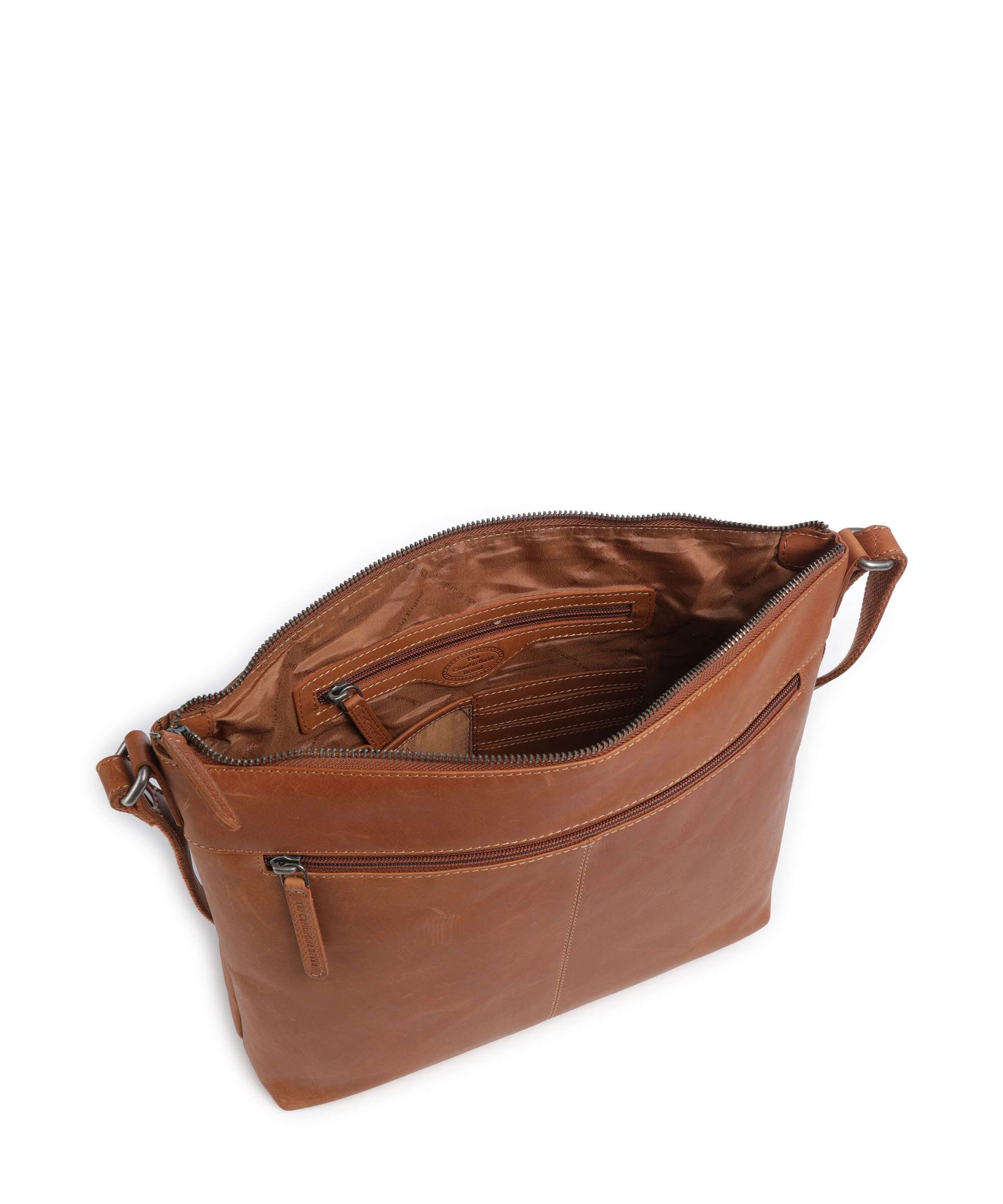 The Chesterfield Brand Cow Wax Pull Up Cartagena Crossbody tas cognac - Image 6
