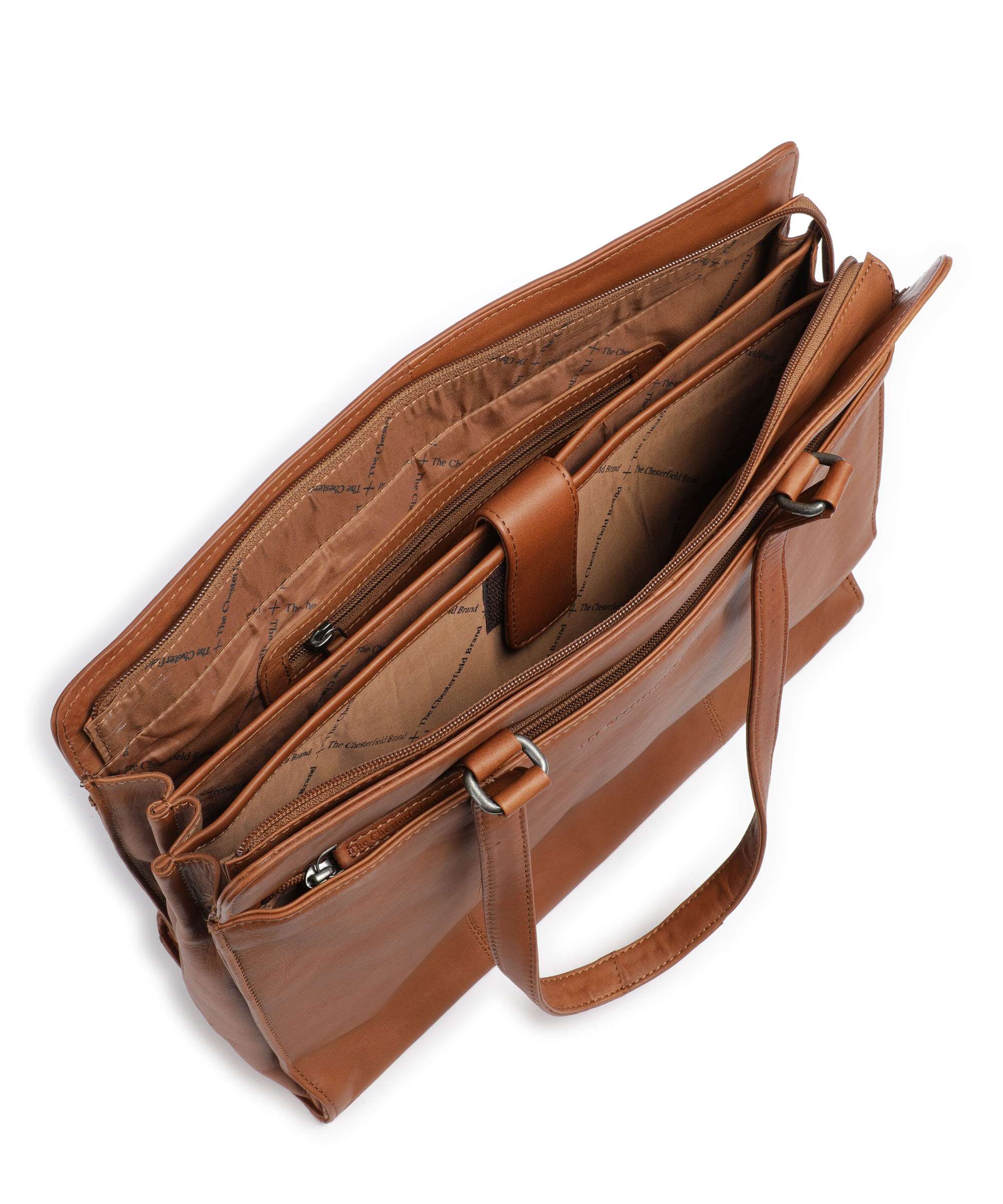 The Chesterfield Brand Cow Wax Pull Up Fidenza Boodschappentas cognac - Image 5