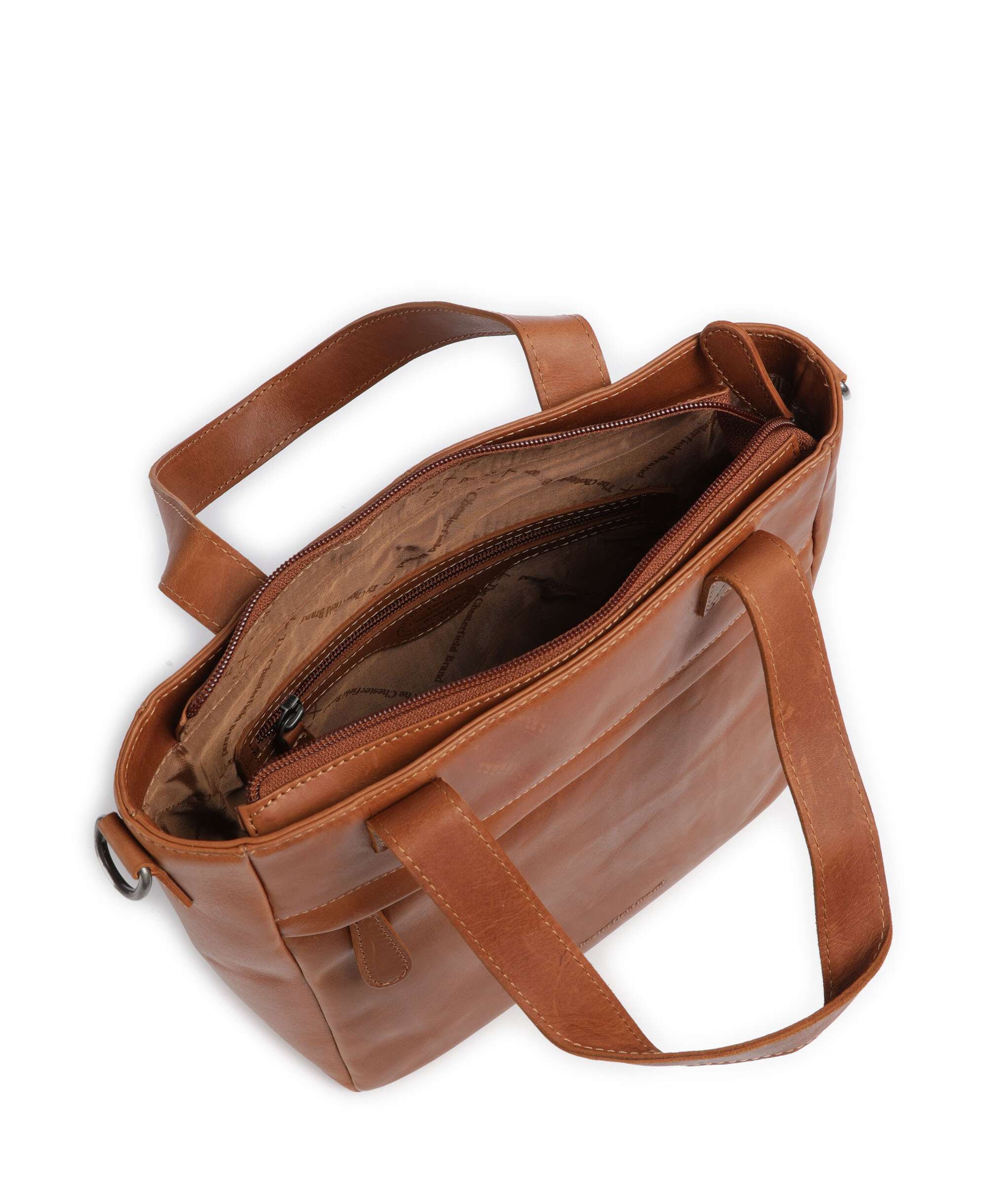 The Chesterfield Brand Cow Wax Pull Up Lingfield Handtas cognac - Image 6