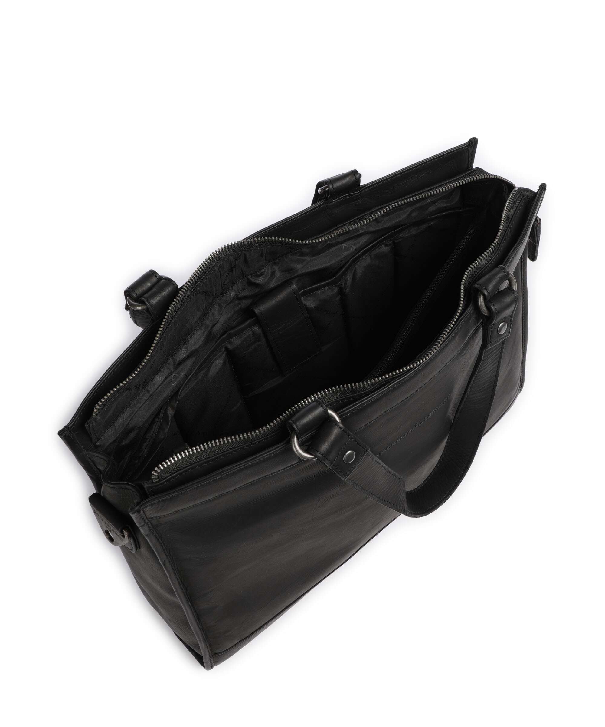 The Chesterfield Brand Cow Wax Pull Up Manly Boodschappentas black - Image 6