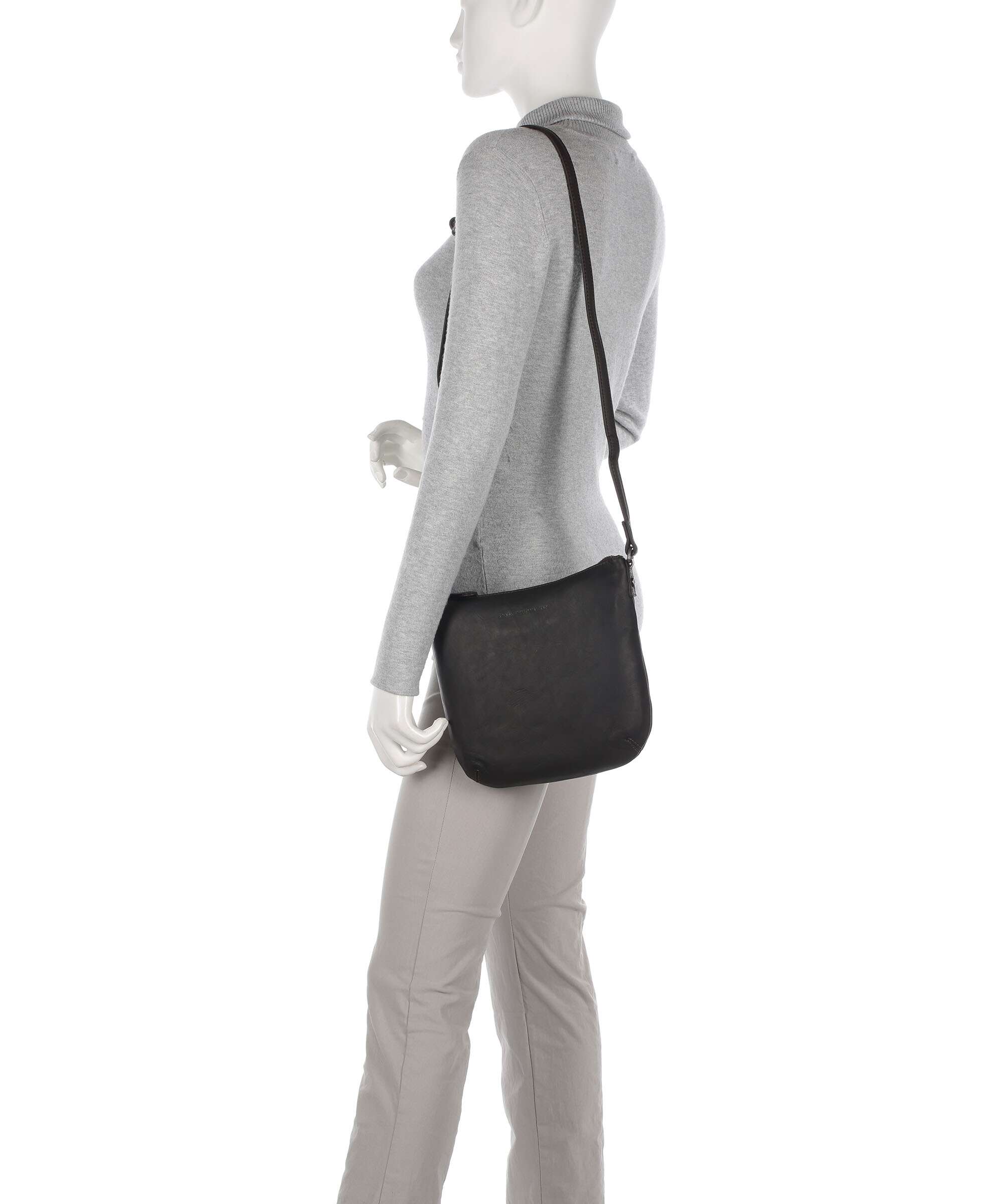 The Chesterfield Brand Cow Wax Pull Up Redding Crossbody tas brown - Image 3