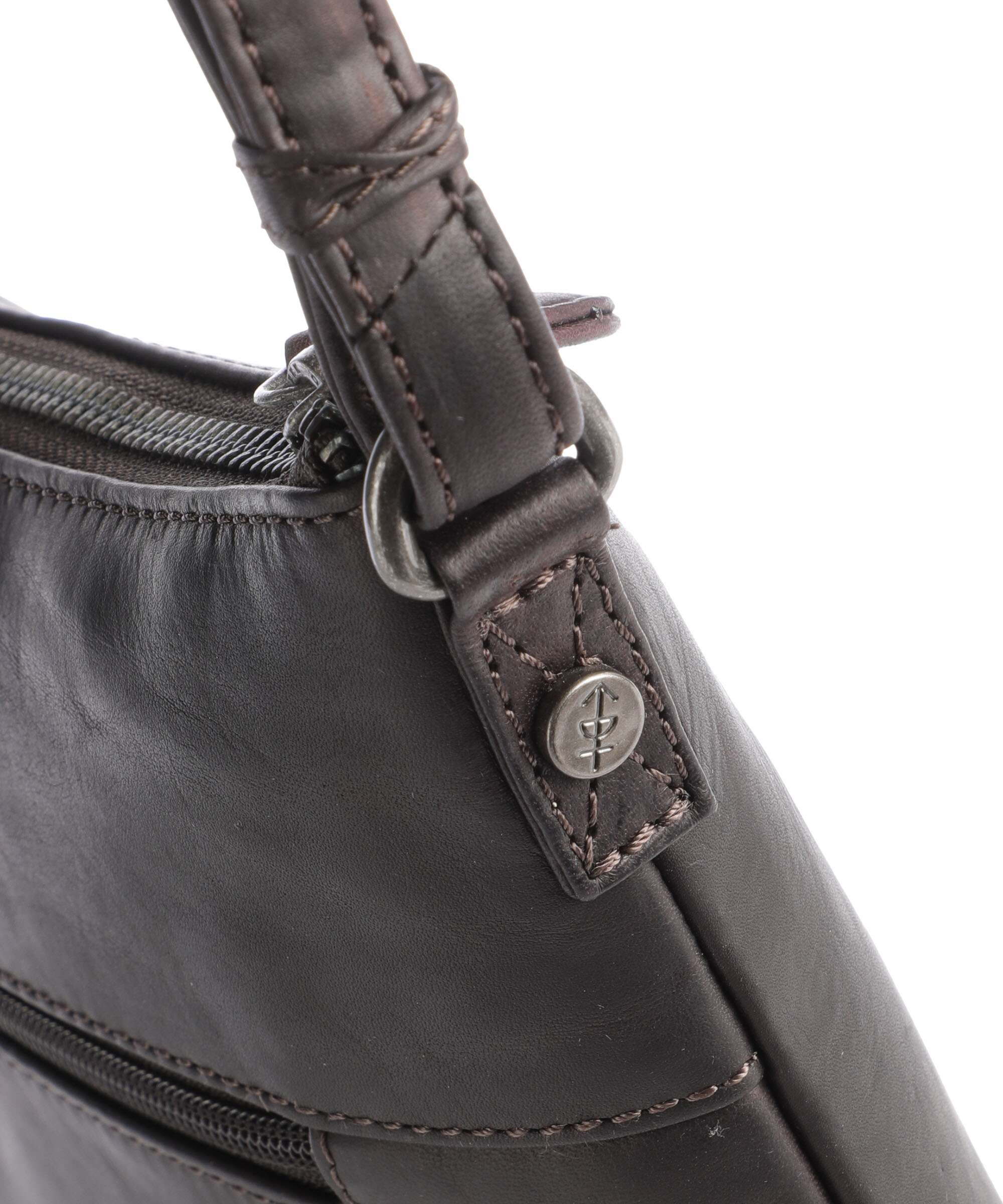 The Chesterfield Brand Cow Wax Pull Up Redding Crossbody tas brown - Image 4