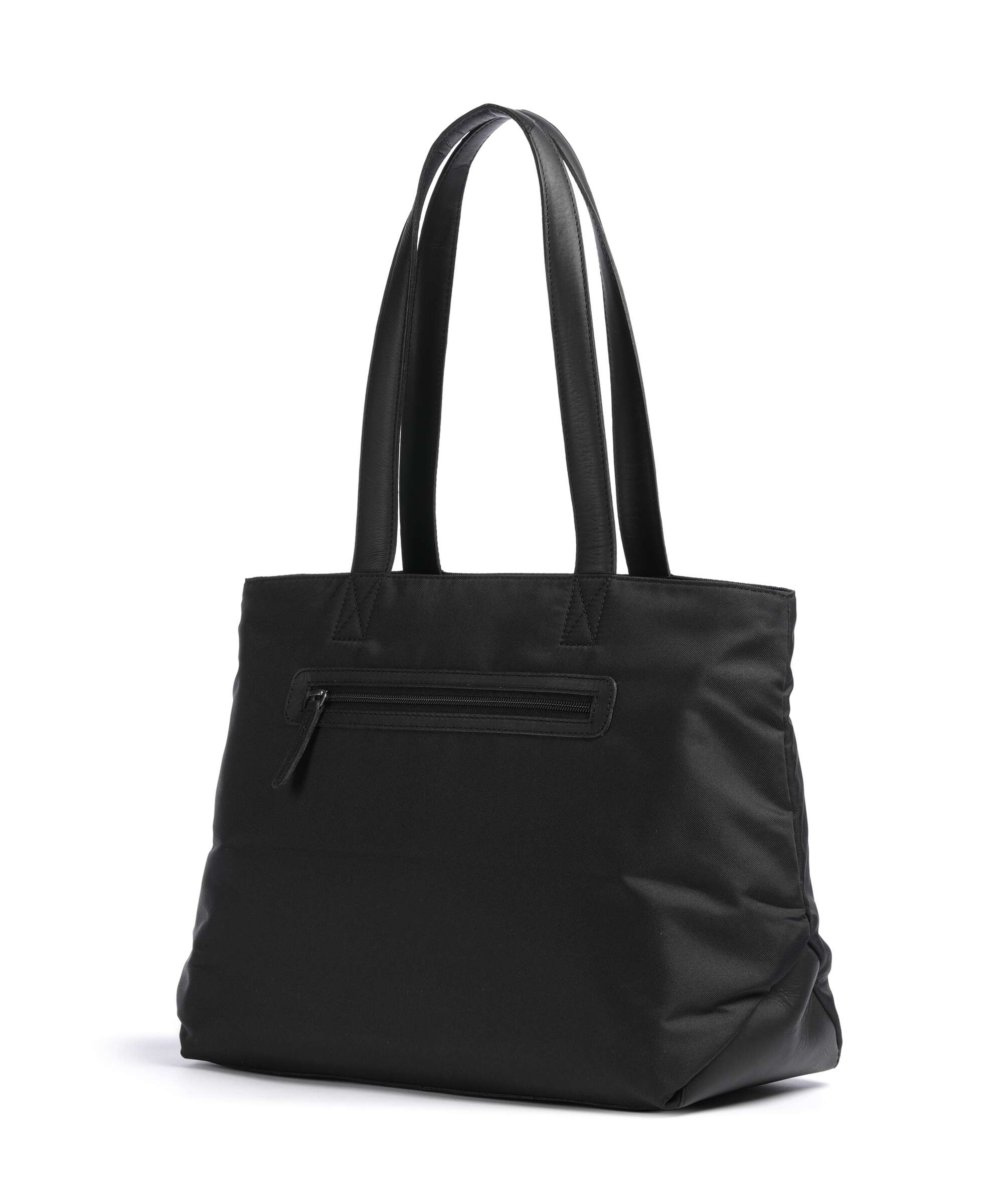 The Chesterfield Brand Nylon Wax Pull Up Otta Boodschappentas black - Image 2