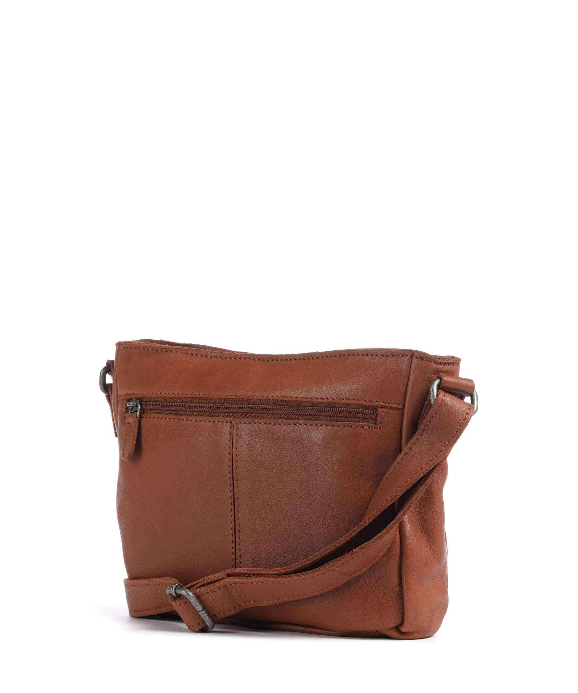 The Chesterfield Brand Washed Waxed Cow Aston Crossbody tas cognac - Image 2