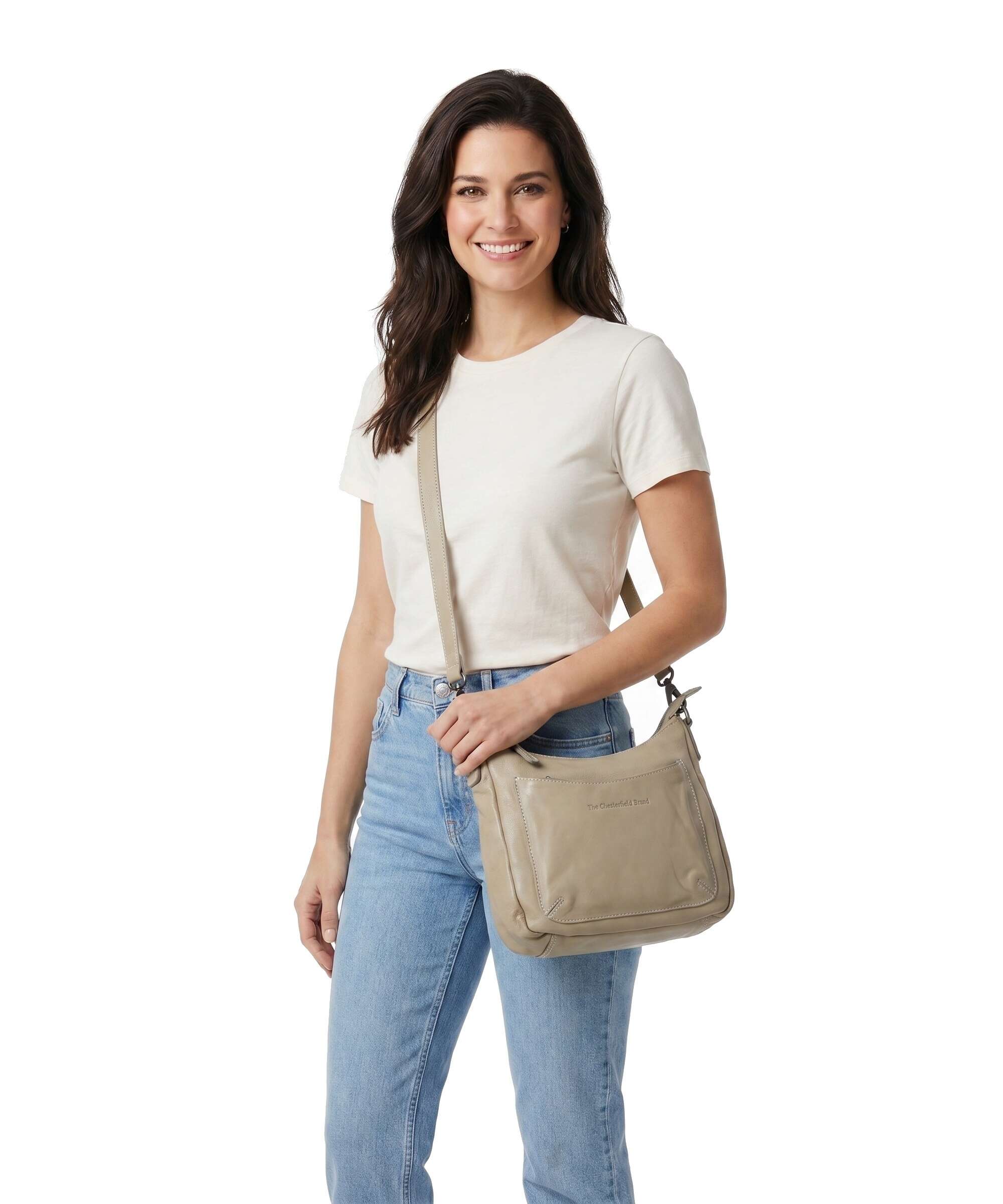 The Chesterfield Brand Washed Waxed Cow Caroline Crossbody tas ocean green - Image 3