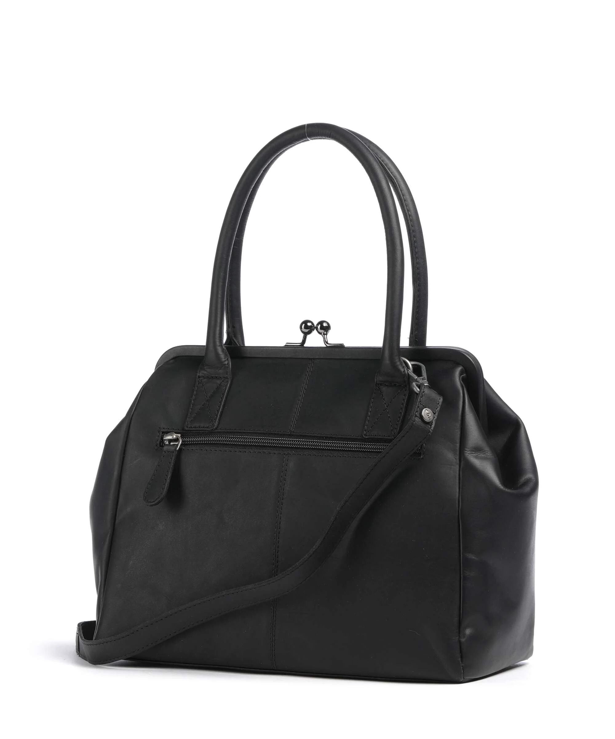The Chesterfield Brand Wax Pull Up Cow Dorin Schoudertas black - Image 2