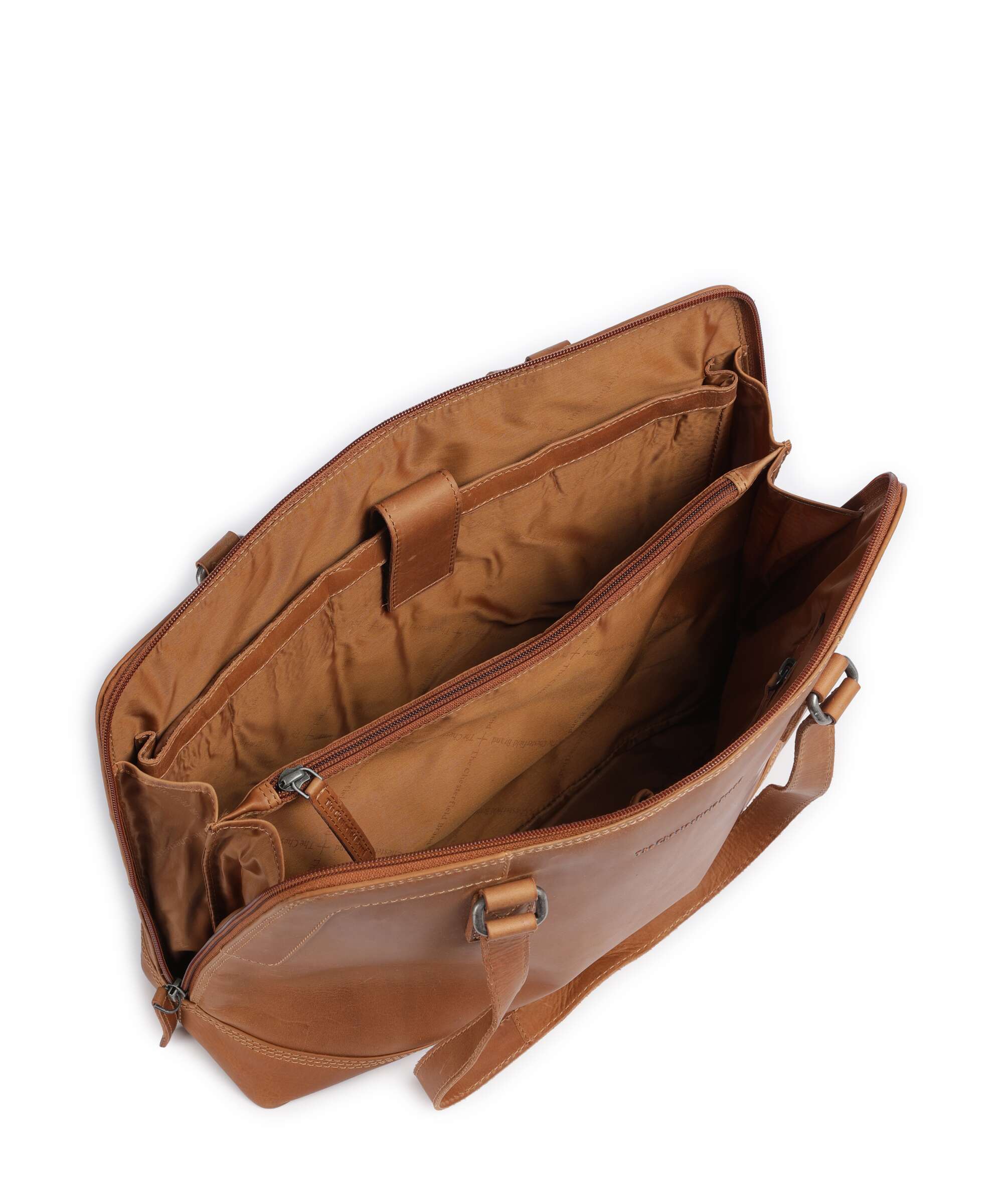 The Chesterfield Brand Wax Pull Up Cow Elvar Schoudertas cognac - Image 5