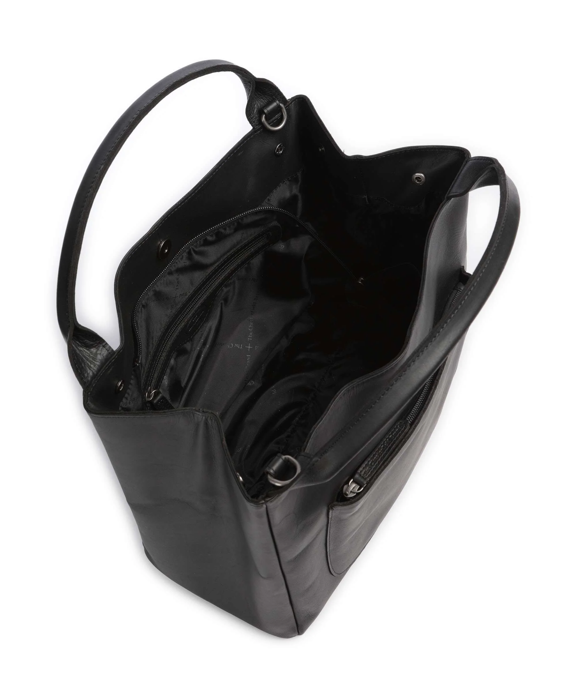 The Chesterfield Brand Wax Pull Up Cow Fioline Handtas black - Image 4