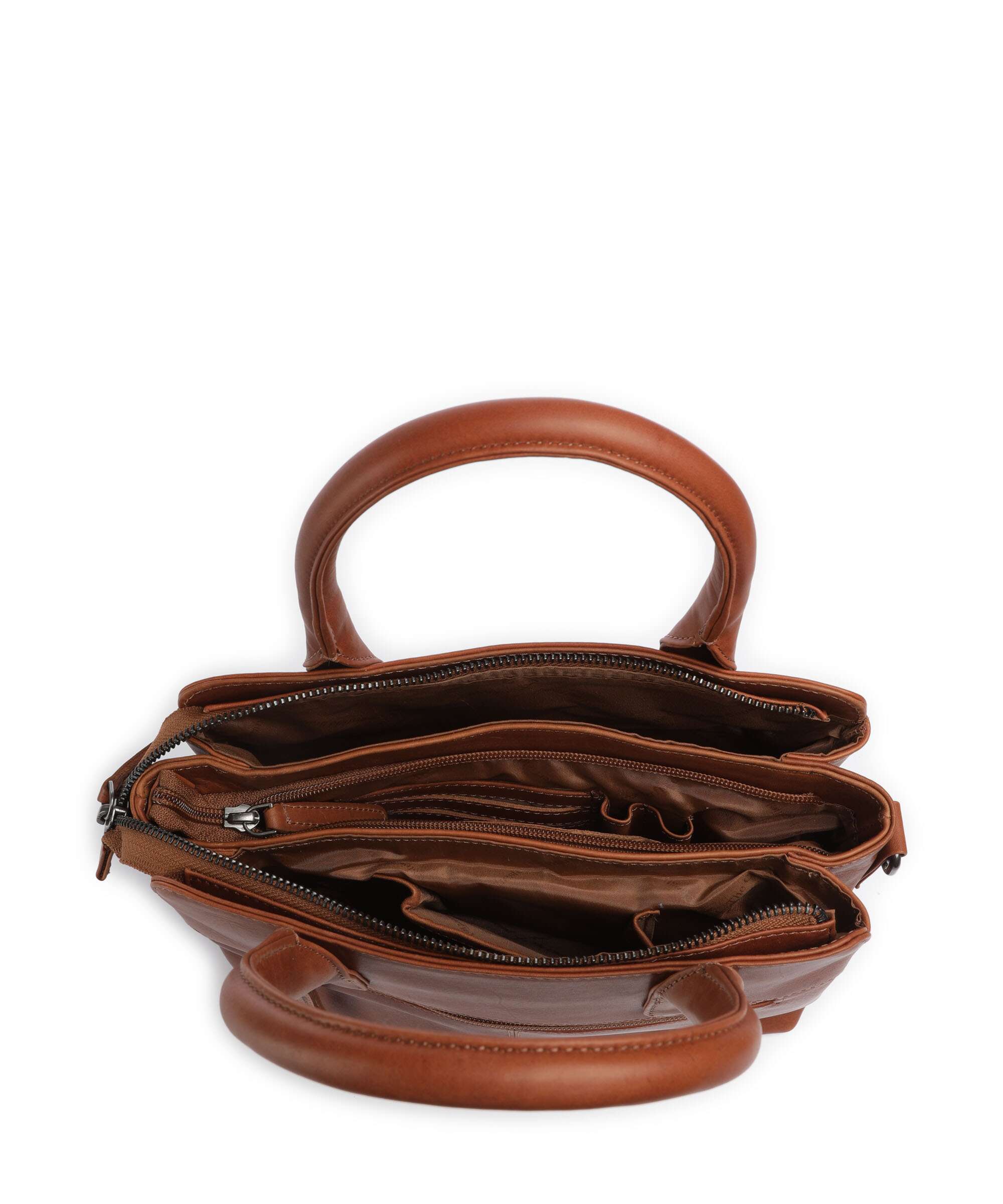 The Chesterfield Brand Wax Pull Up Cow Hermosa Handtas cognac - Image 6