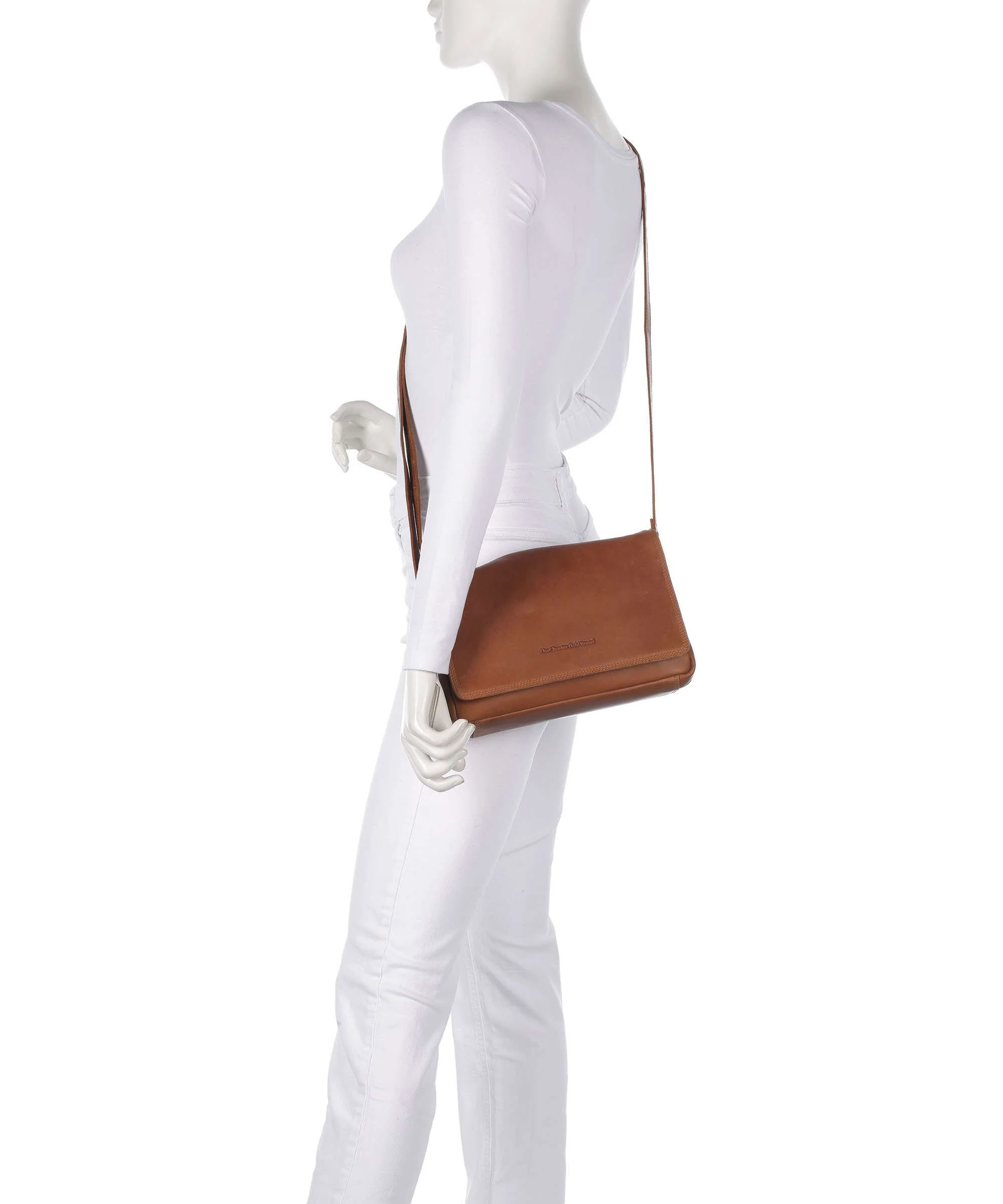 The Chesterfield Brand Wax Pull Up Cow Laverton Crossbody tas cognac - Image 3