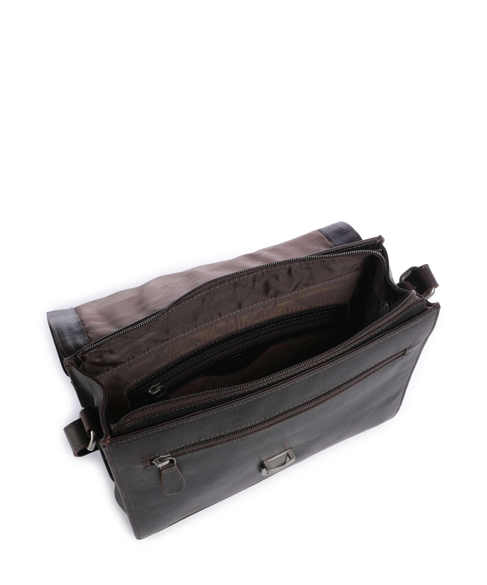 The Chesterfield Brand Wax Pull Up Cow Lunor Schoudertas brown - Image 4