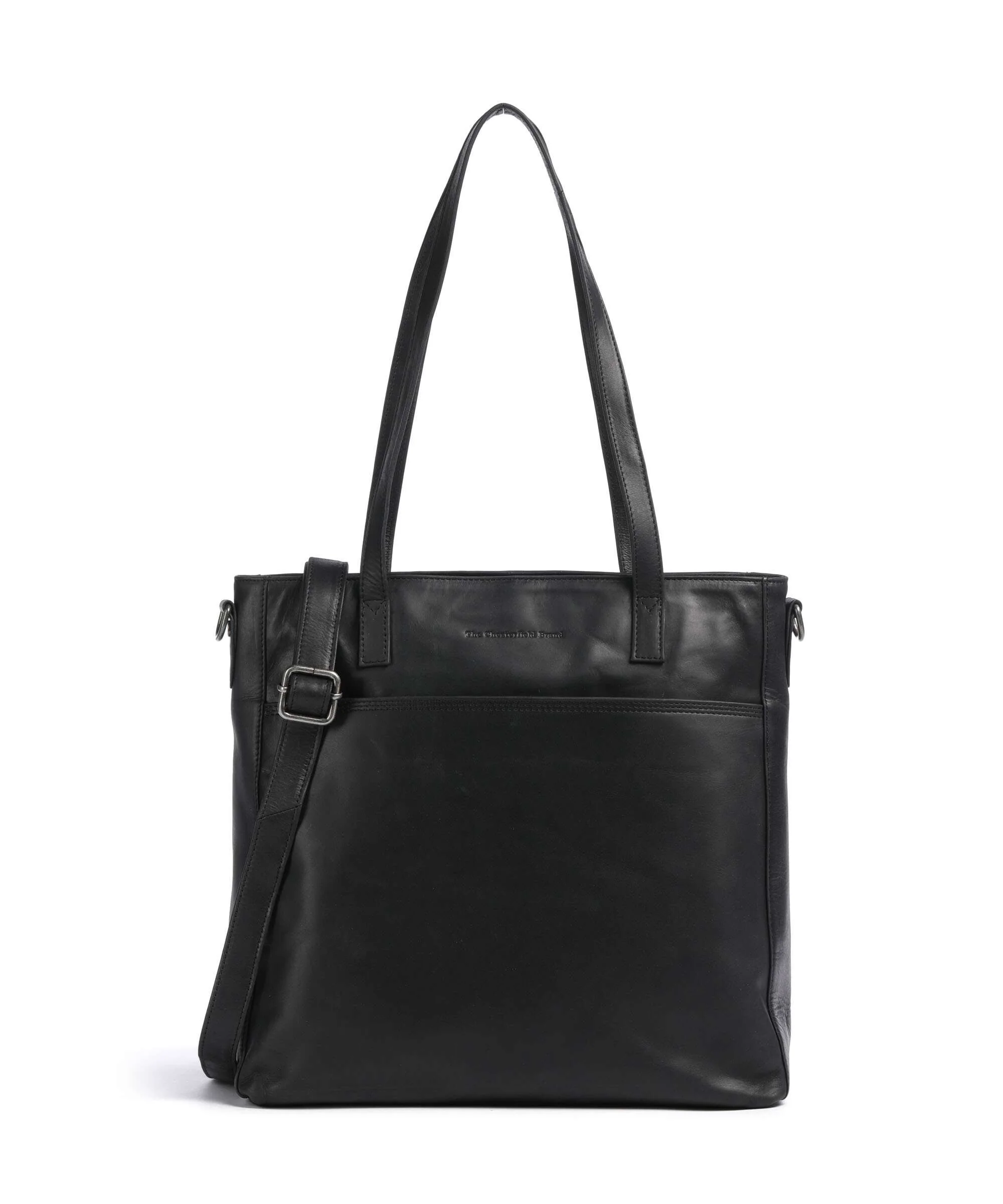 The Chesterfield Brand Wax Pull Up Cow Mosel Boodschappentas black