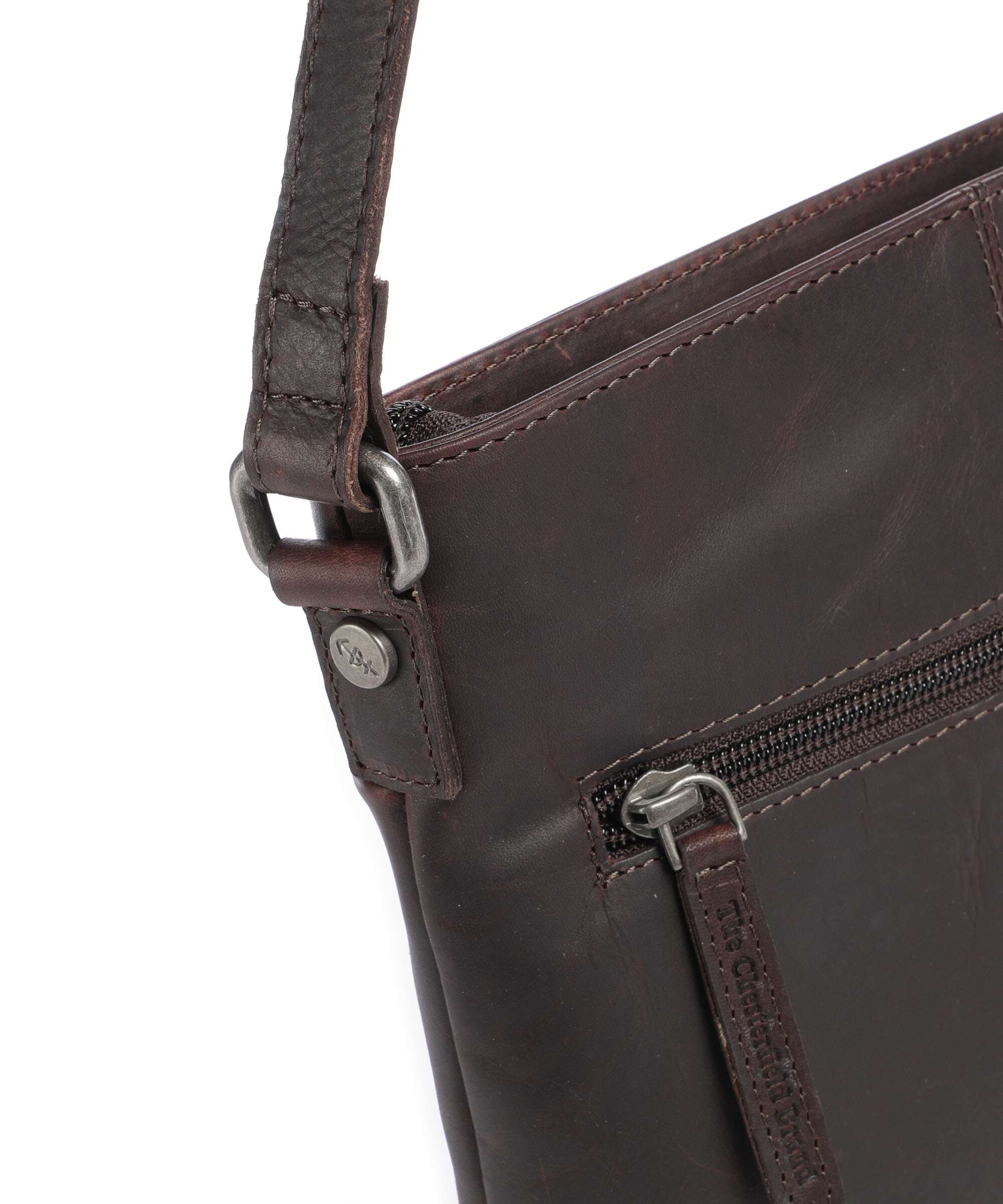 The Chesterfield Brand Wax Pull Up Cow Navene Crossbody tas brown - Image 4