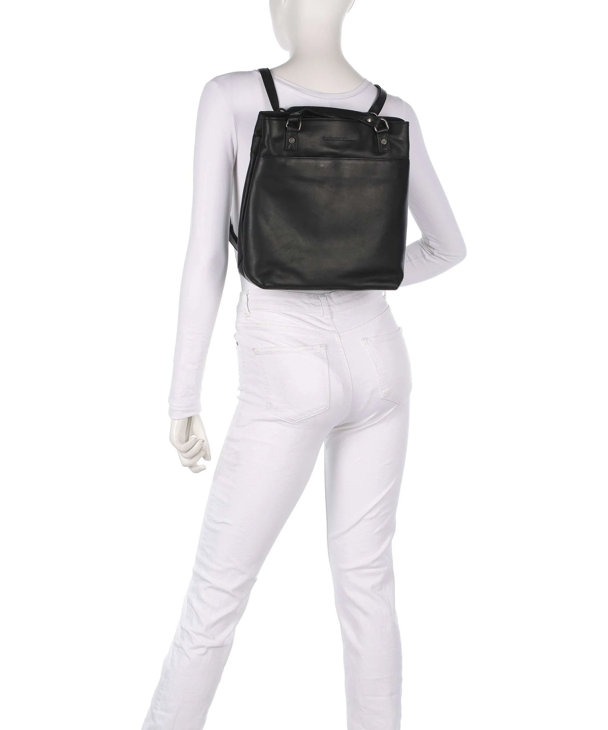 The Chesterfield Brand Wax Pull Up Cow Raynor Rugzak-tas black - Image 4