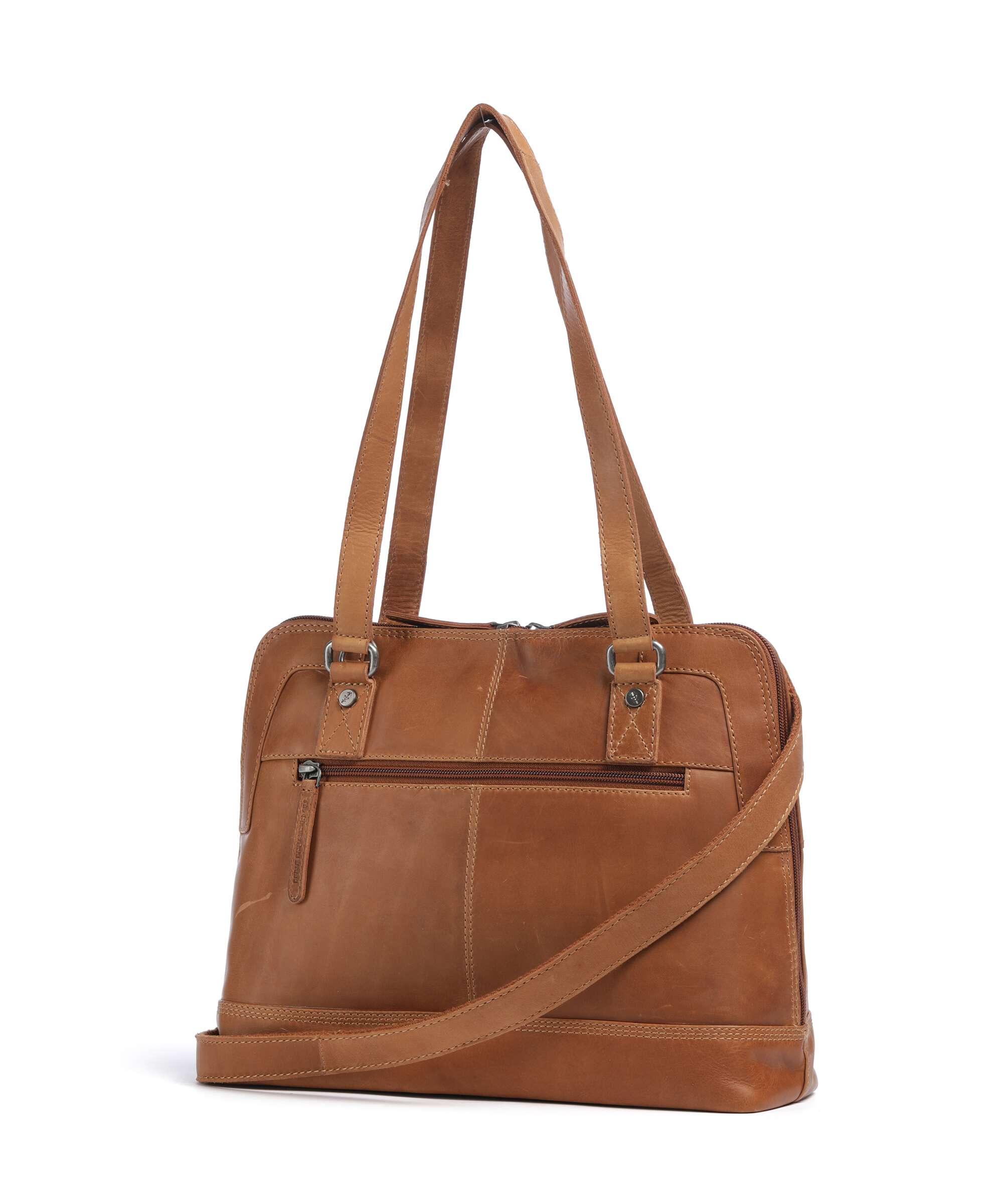 The Chesterfield Brand Wax Pull Up Cow Seron Schoudertas cognac - Image 2