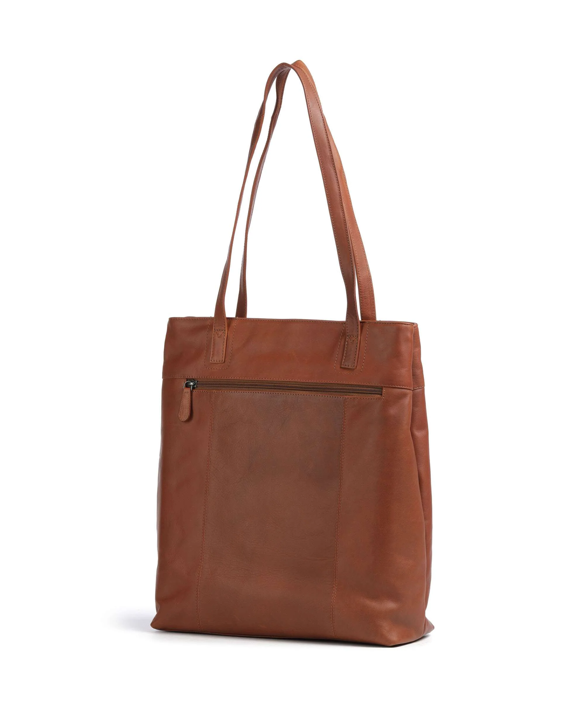 The Chesterfield Brand Wax Pull Up Cow Solvia Boodschappentas cognac - Image 2