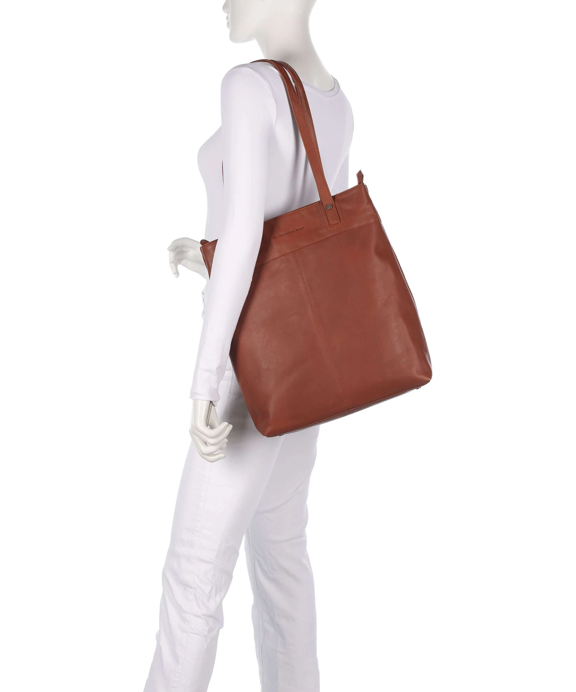 The Chesterfield Brand Wax Pull Up Cow Solvia Boodschappentas cognac - Image 3