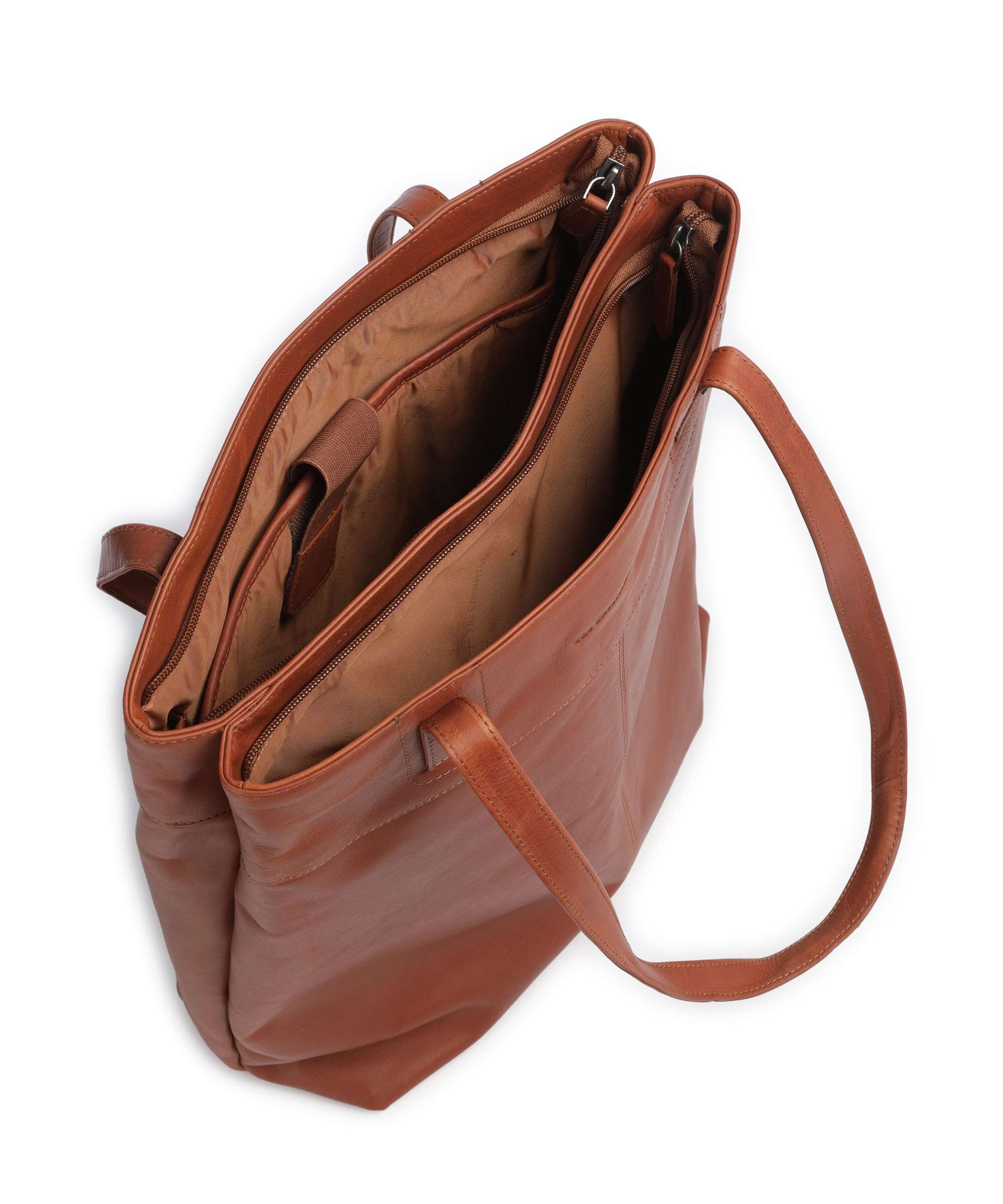 The Chesterfield Brand Wax Pull Up Cow Solvia Boodschappentas cognac - Image 5