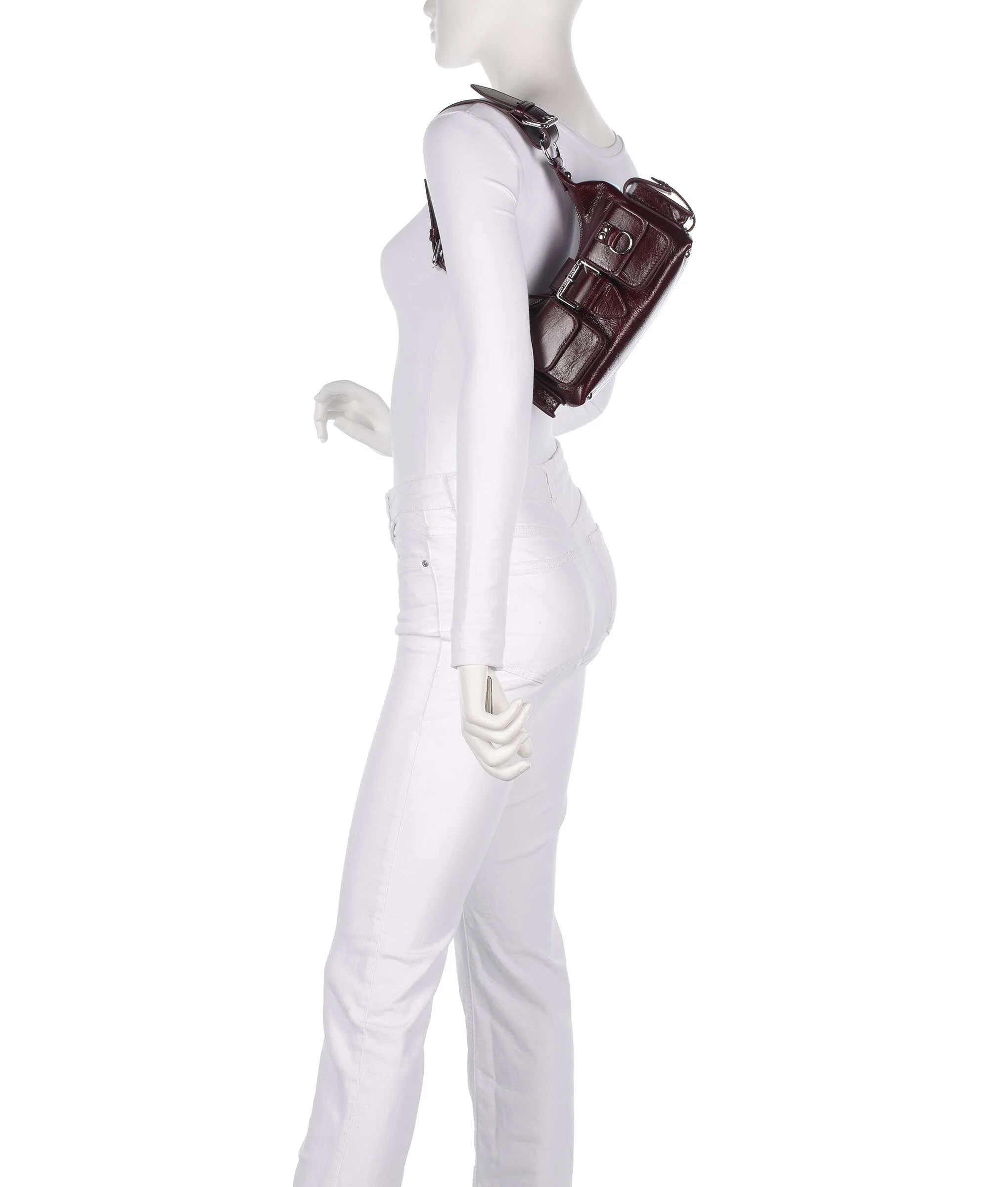 The Kooples Amelia Small Schoudertas bordeaux - Image 3