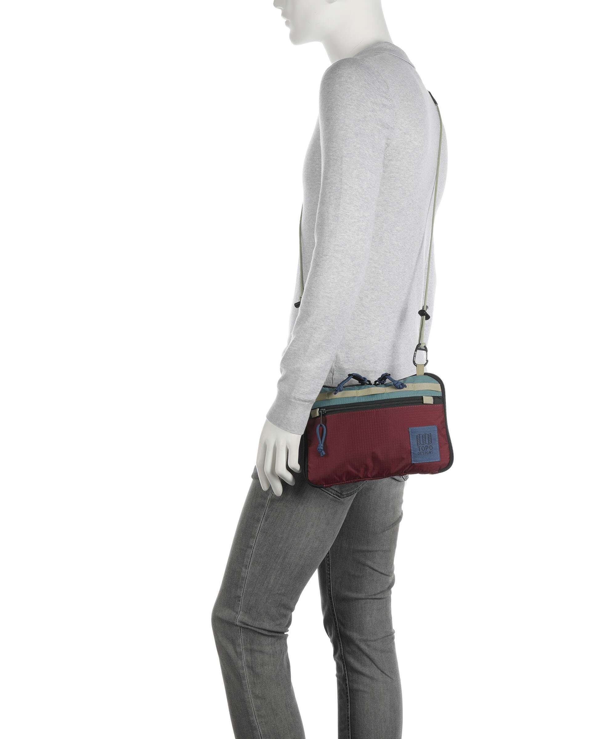 Topo Designs All Adventure Crossbody tas burgundy - Image 4