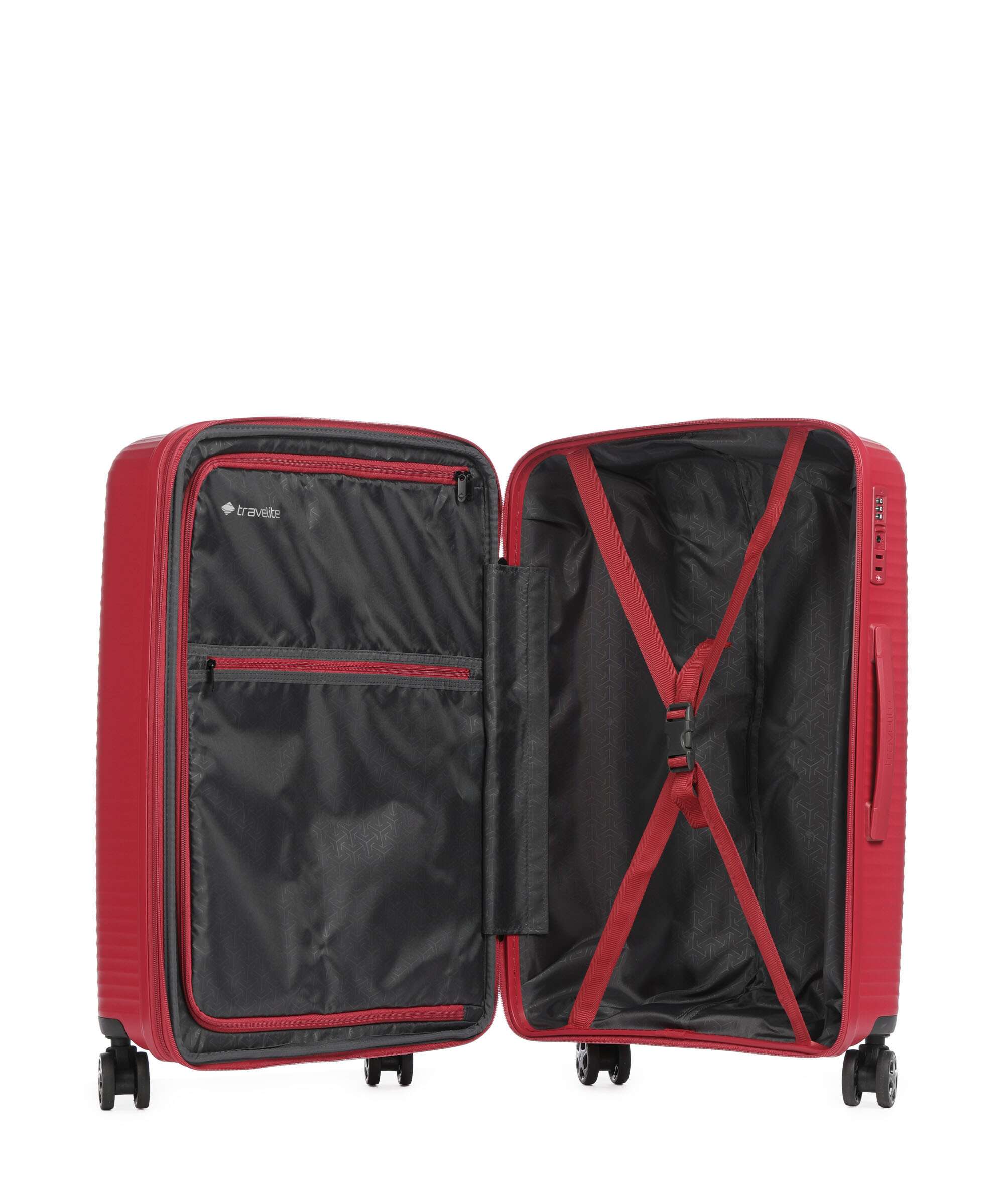 Travelite Air Stripe Slim Kofferset (4 wielen) red - Image 6